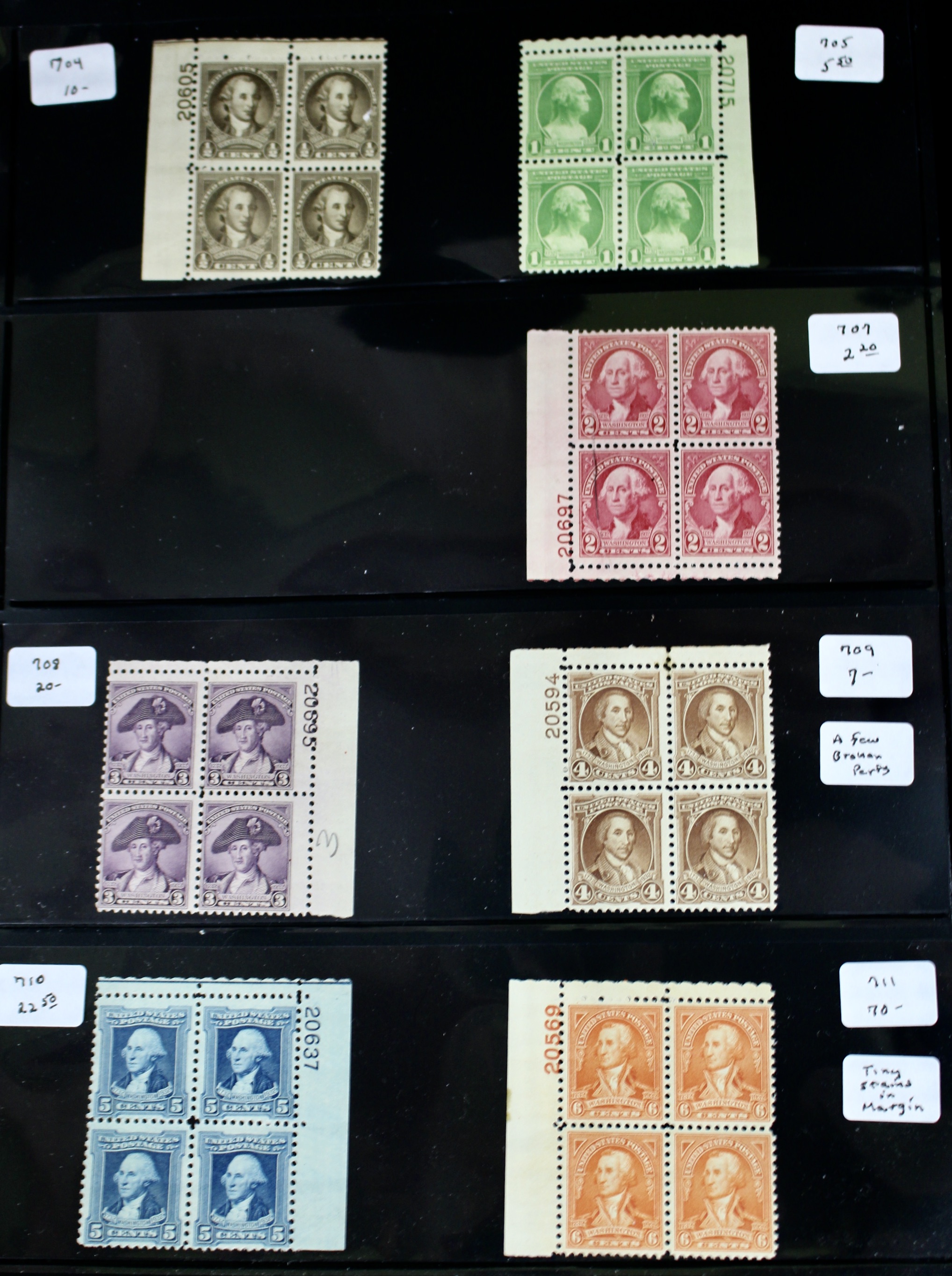 U.S. Postage Stamp Plate Block Collection, 1932