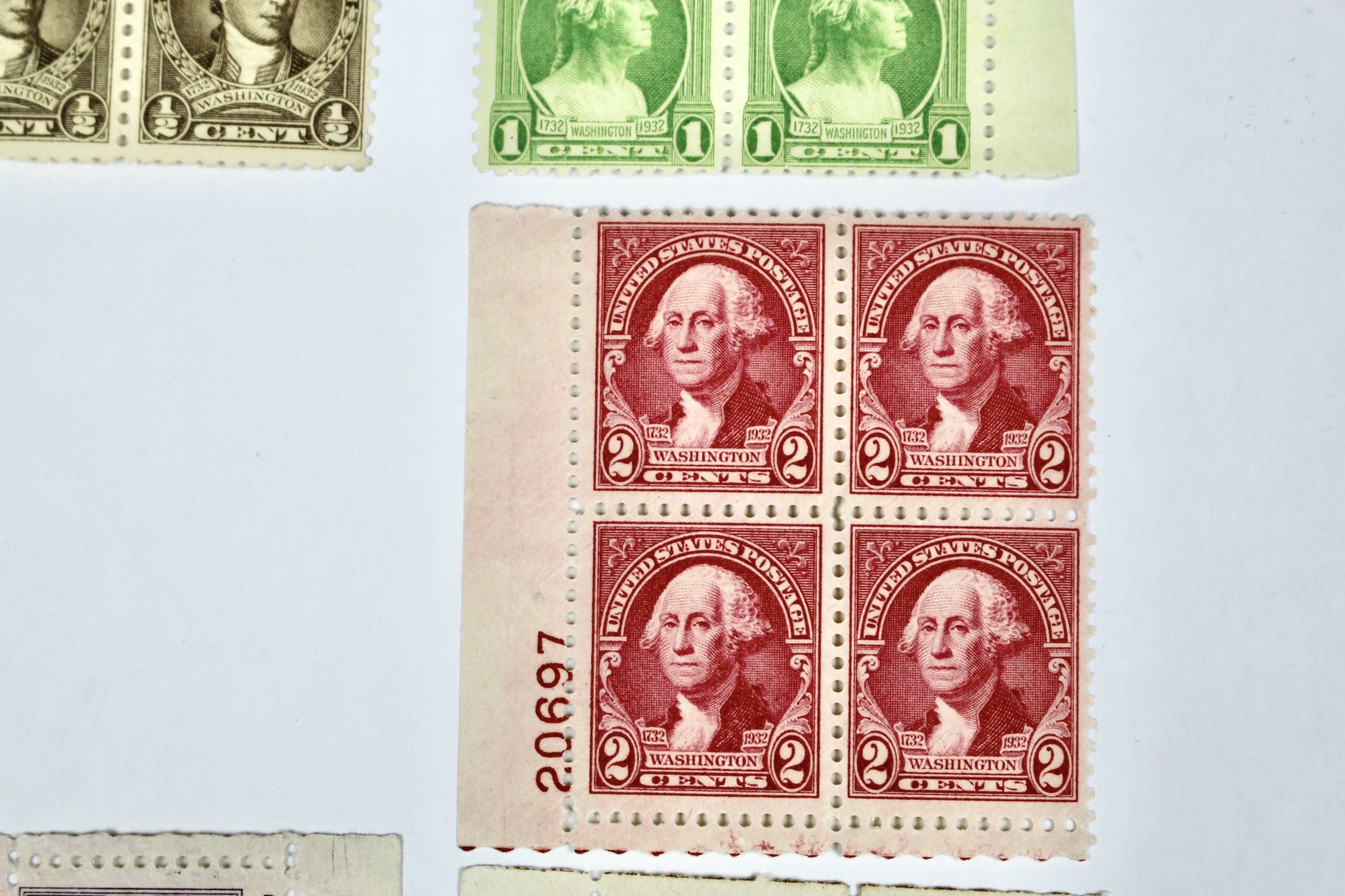 U.S. Postage Stamp Plate Block Collection, 1932