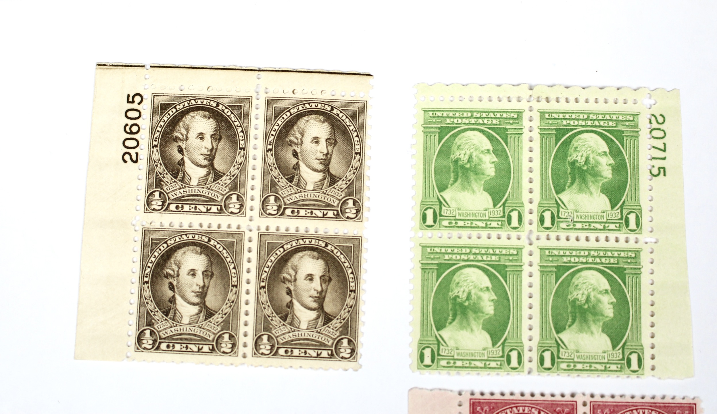 U.S. Postage Stamp Plate Block Collection, 1932