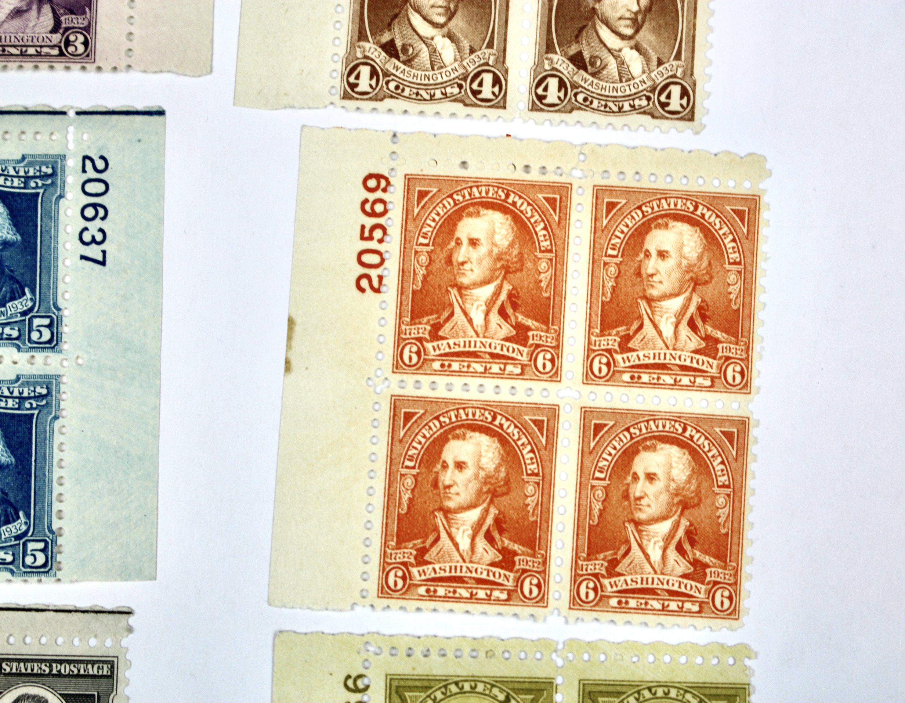 U.S. Postage Stamp Plate Block Collection, 1932