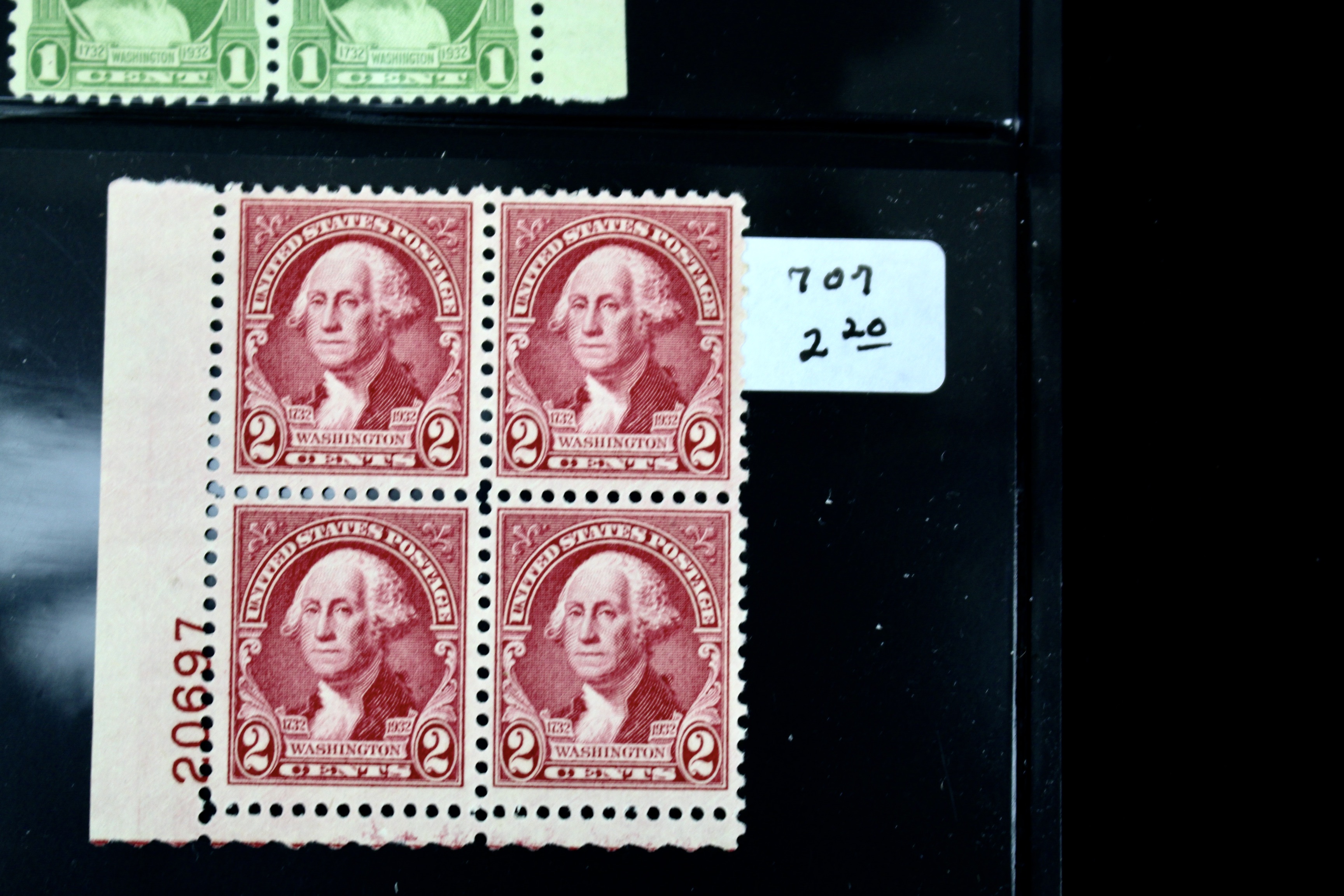 U.S. Postage Stamp Plate Block Collection, 1932