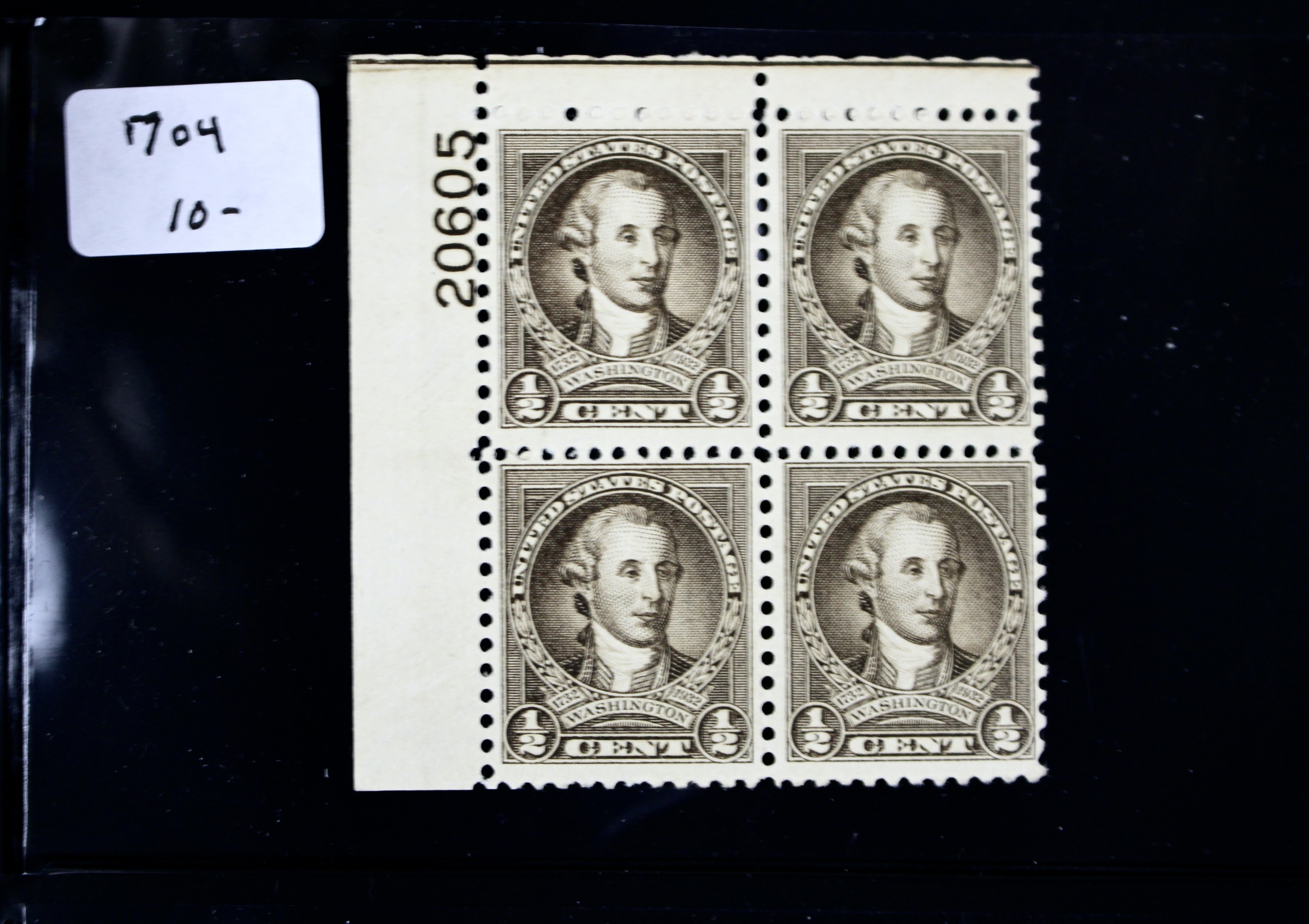 U.S. Postage Stamp Plate Block Collection, 1932