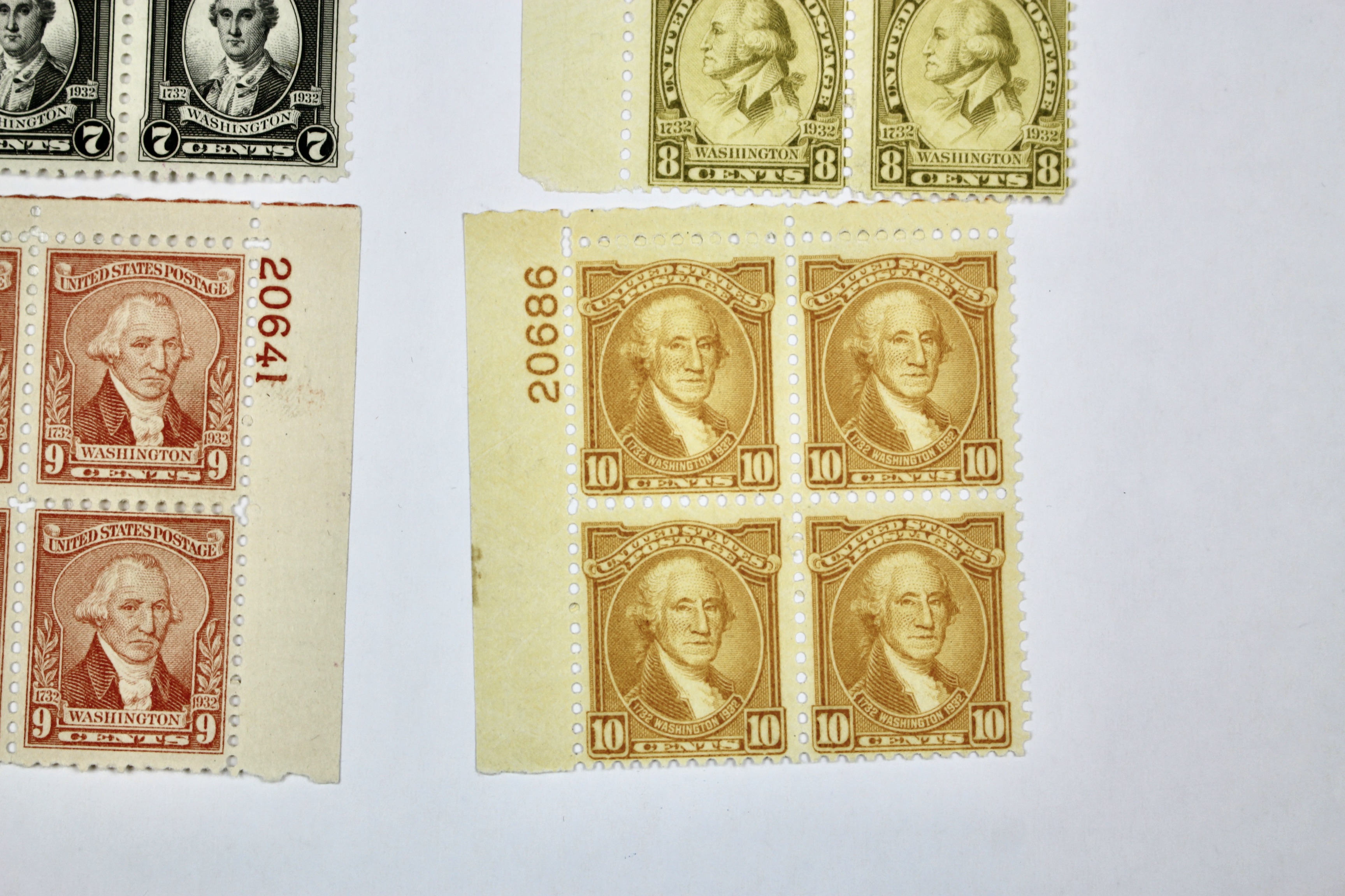 U.S. Postage Stamp Plate Block Collection, 1932