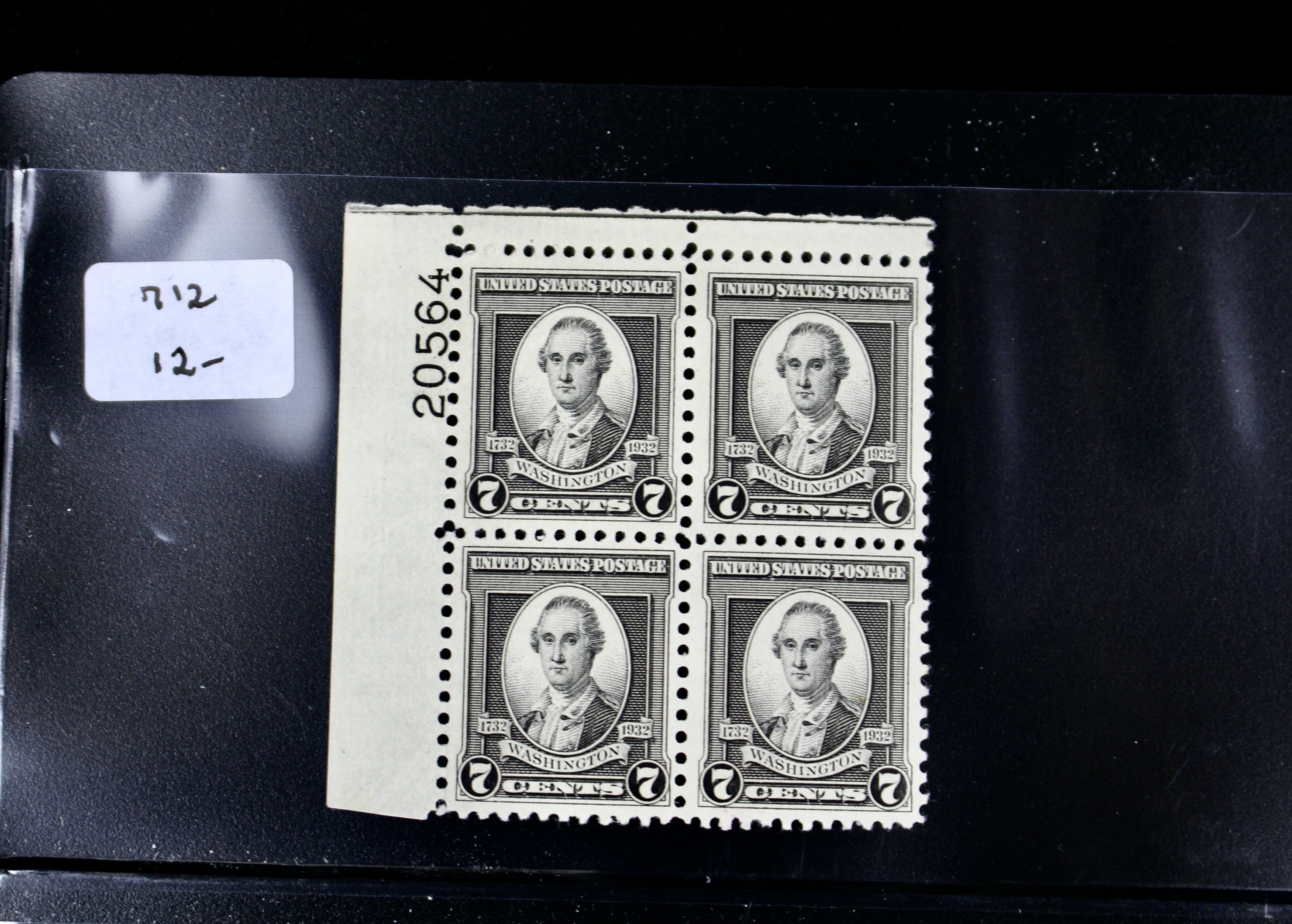 U.S. Postage Stamp Plate Block Collection, 1932