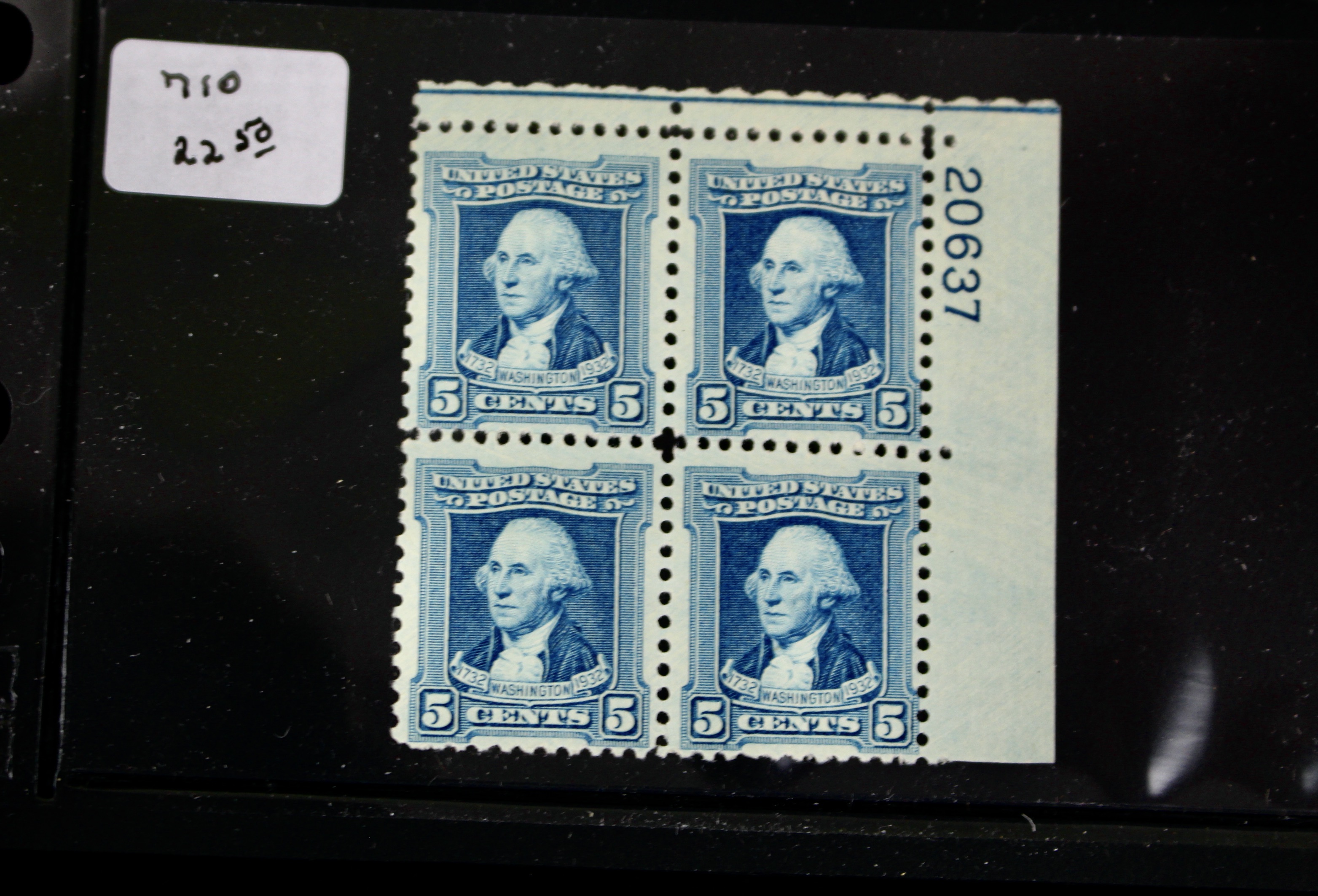 U.S. Postage Stamp Plate Block Collection, 1932