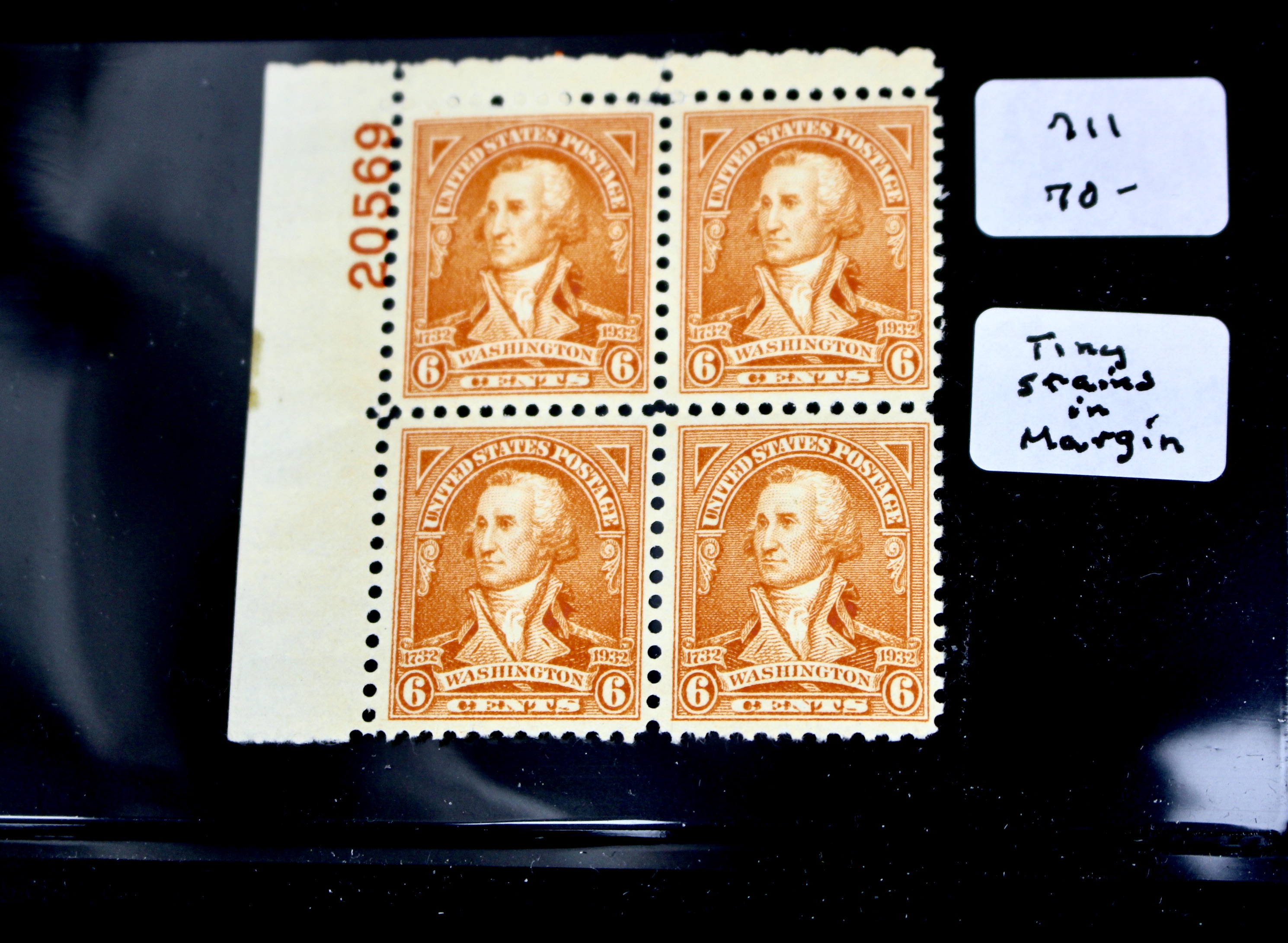 U.S. Postage Stamp Plate Block Collection, 1932