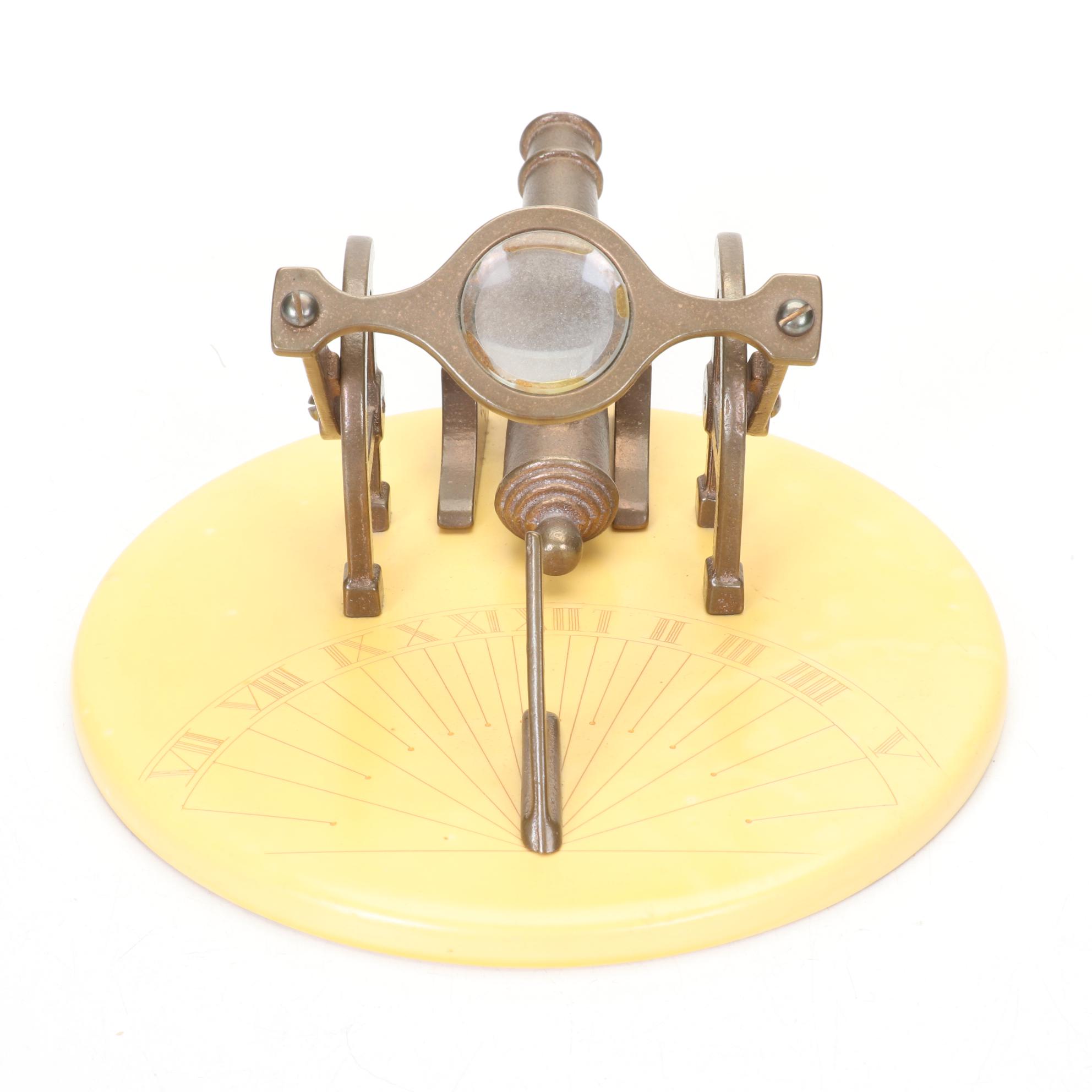 The High Noon Cannon Sundial and Barometer