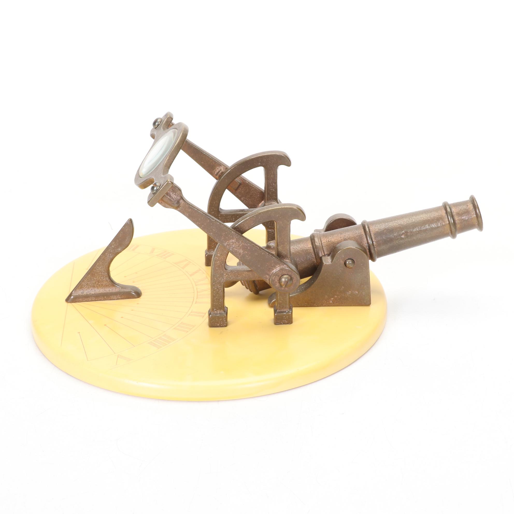 The High Noon Cannon Sundial and Barometer