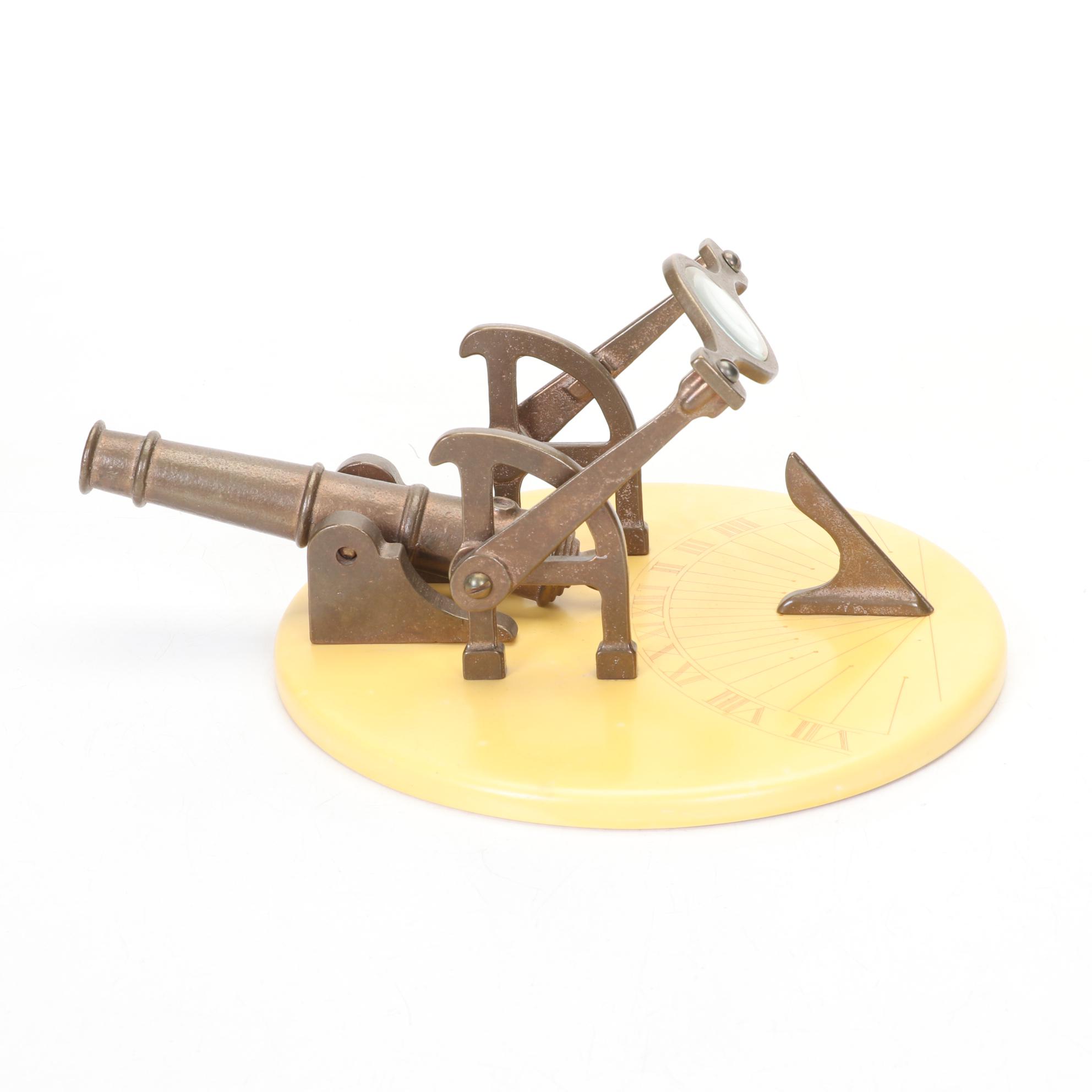 The High Noon Cannon Sundial and Barometer