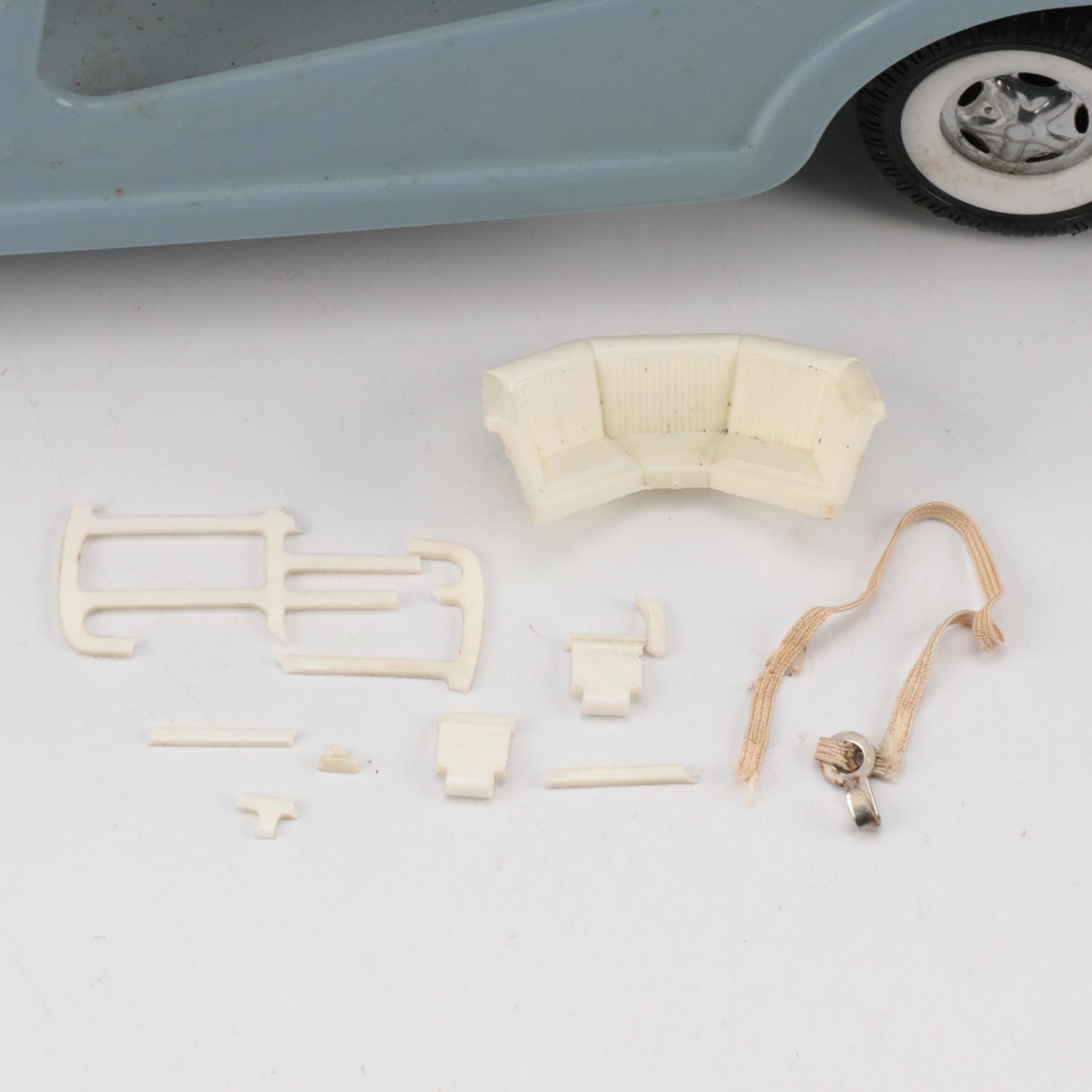 Buddy L "Self Loading Boat Hauler" Pressed Steel Toy Truck, Mid-20th Century