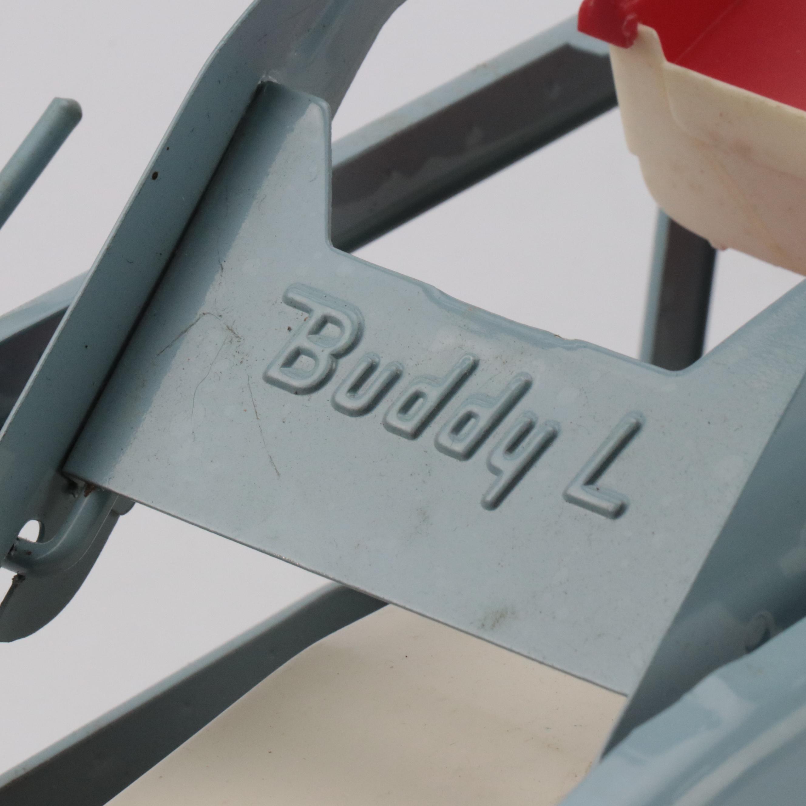 Buddy L "Self Loading Boat Hauler" Pressed Steel Toy Truck, Mid-20th Century