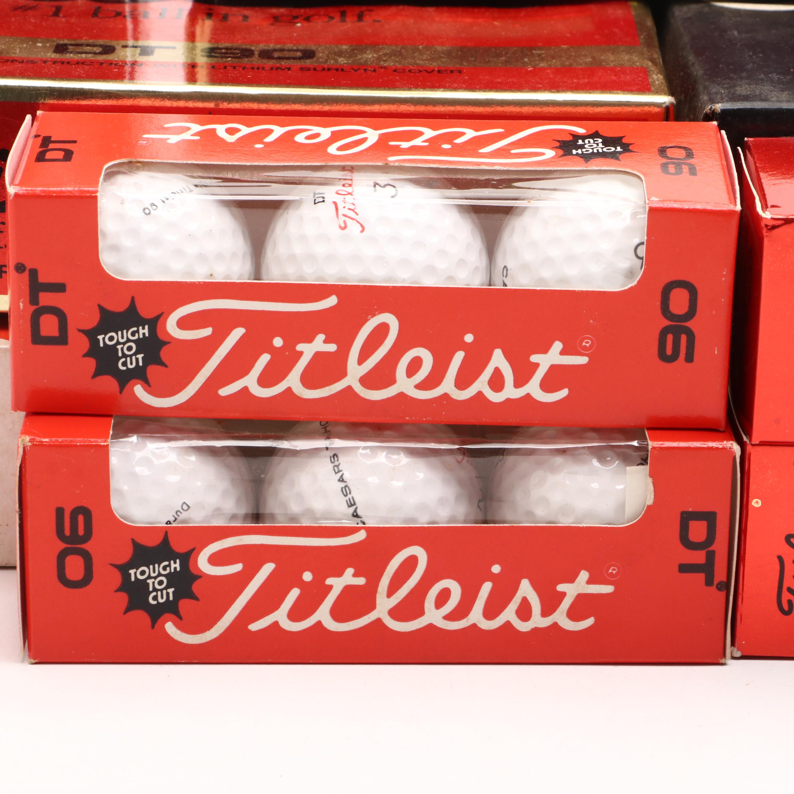 Titleist "Pro-Trajectory" and "Acushnet" Golf Balls with More