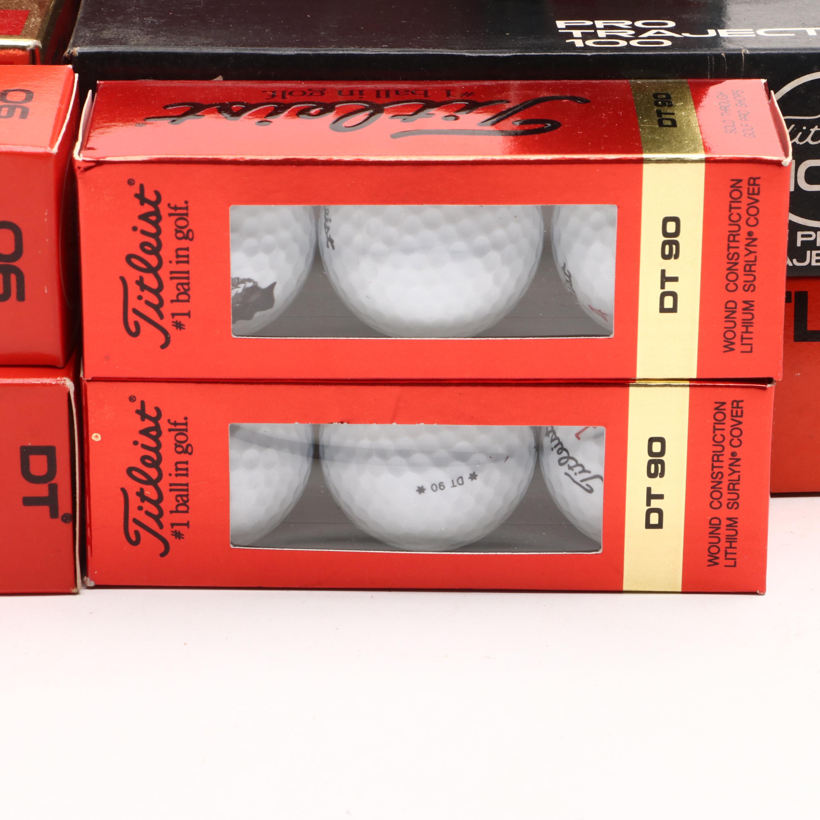 Titleist "Pro-Trajectory" and "Acushnet" Golf Balls with More