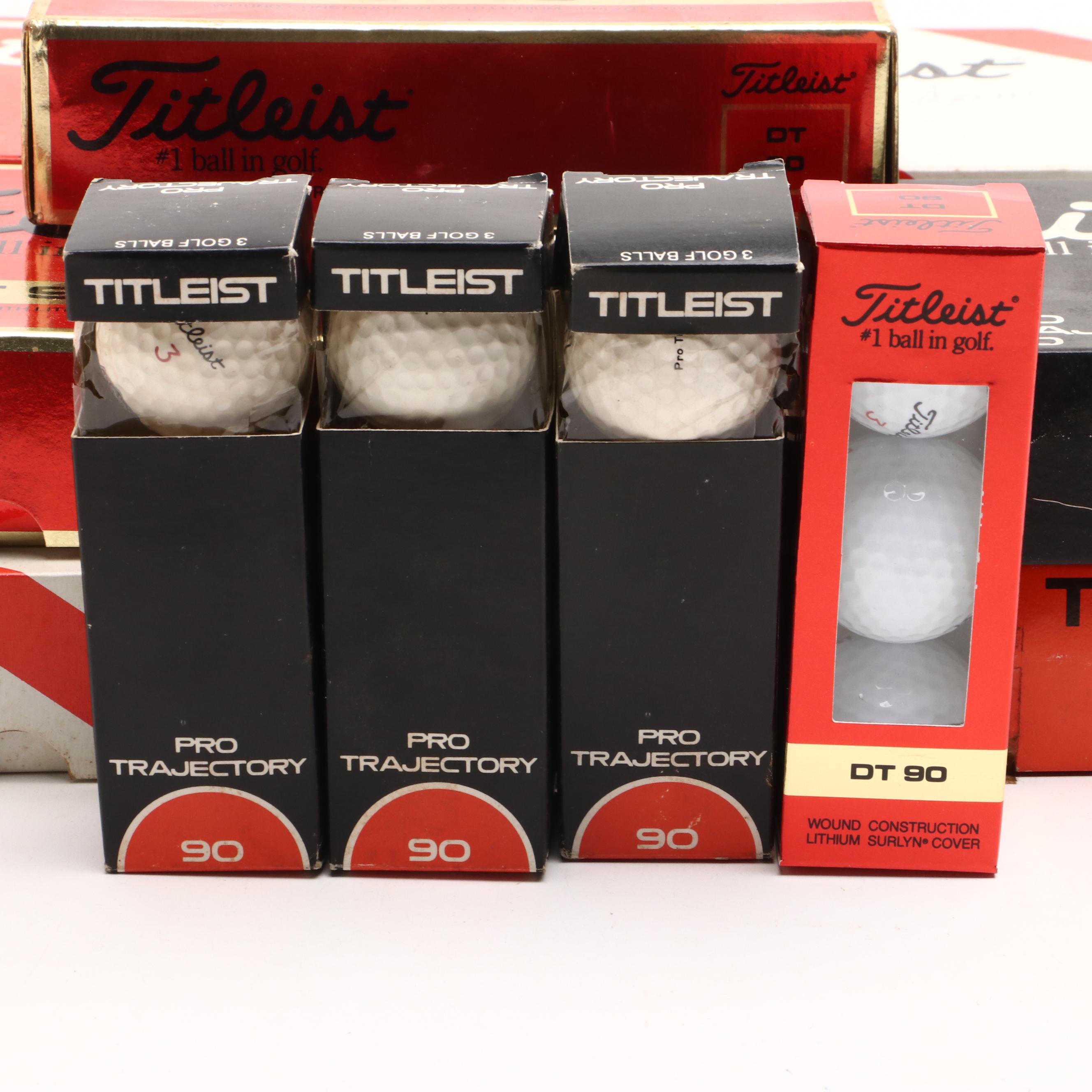 Titleist "Pro-Trajectory" and "Acushnet" Golf Balls with More