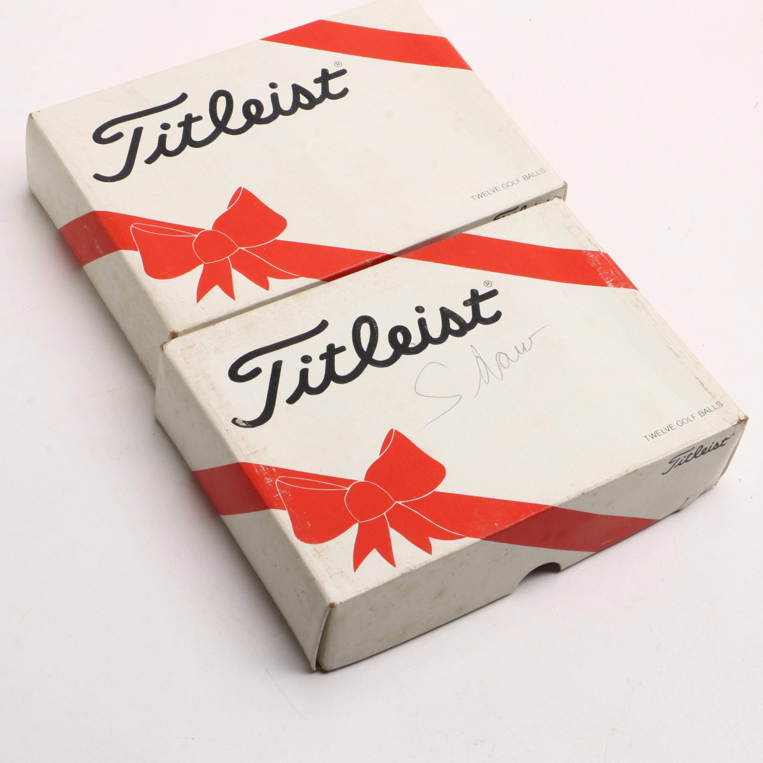 Titleist "Pro-Trajectory" and "Acushnet" Golf Balls with More