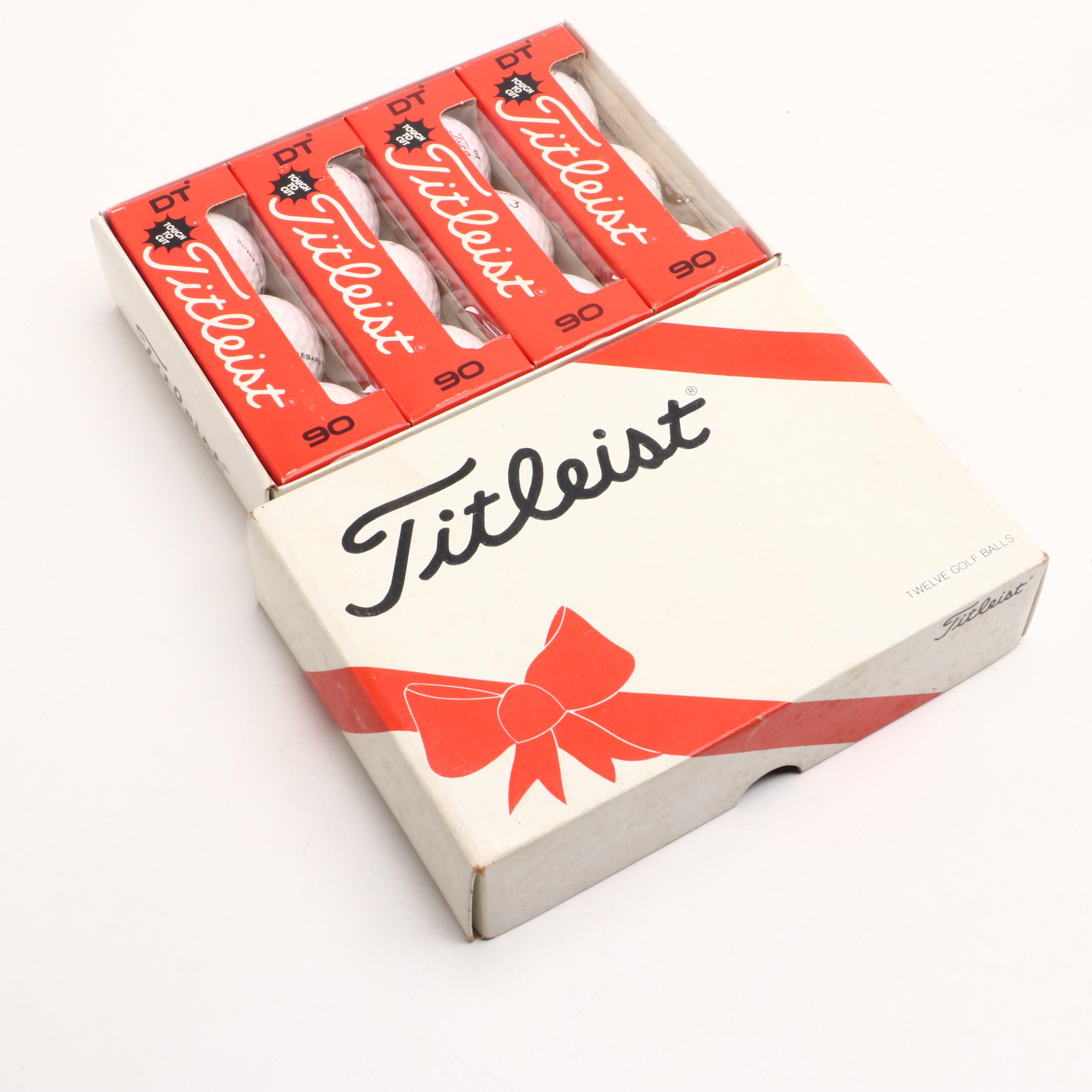 Titleist "Pro-Trajectory" and "Acushnet" Golf Balls with More