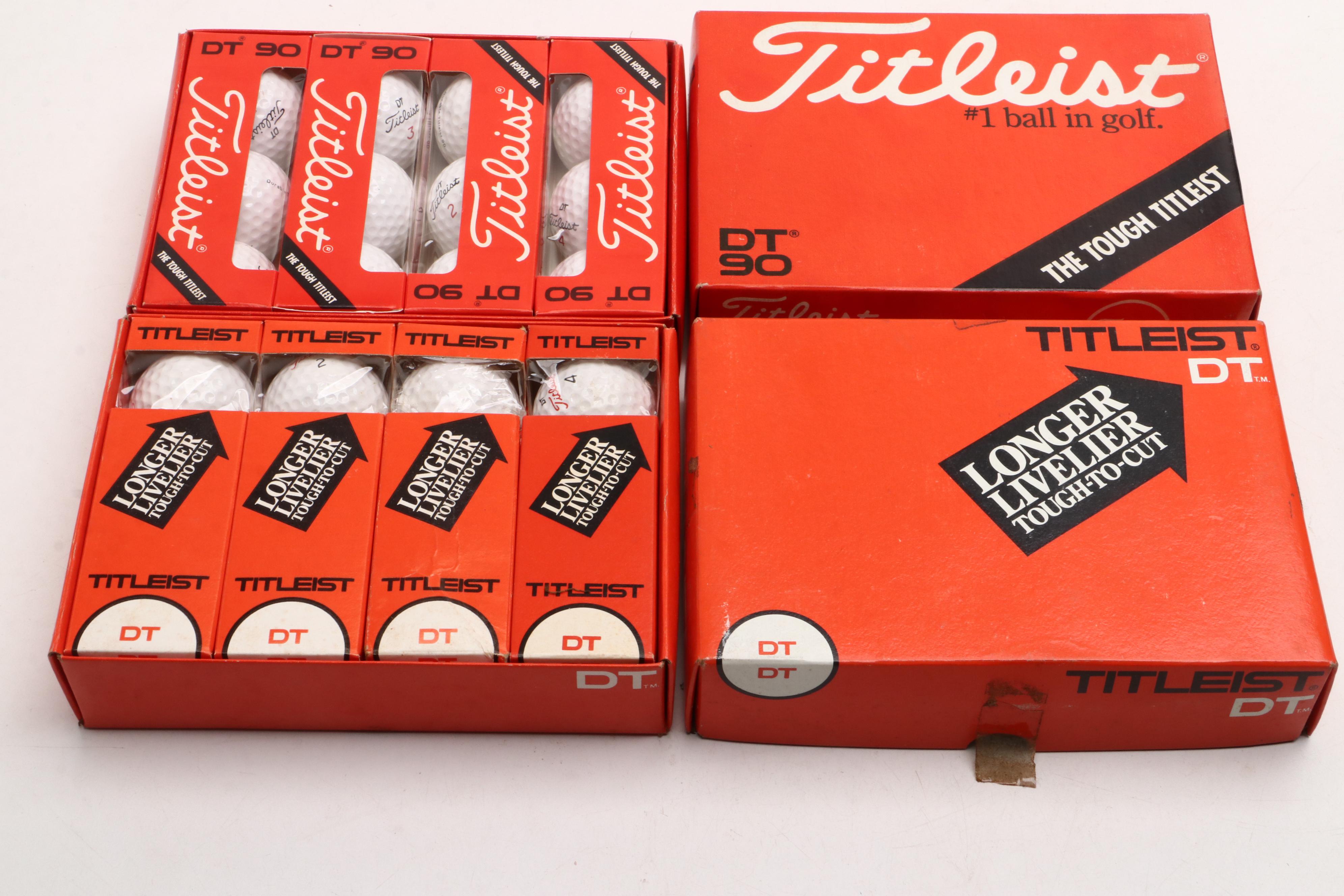 Titleist "Pro-Trajectory" and "Acushnet" Golf Balls with More