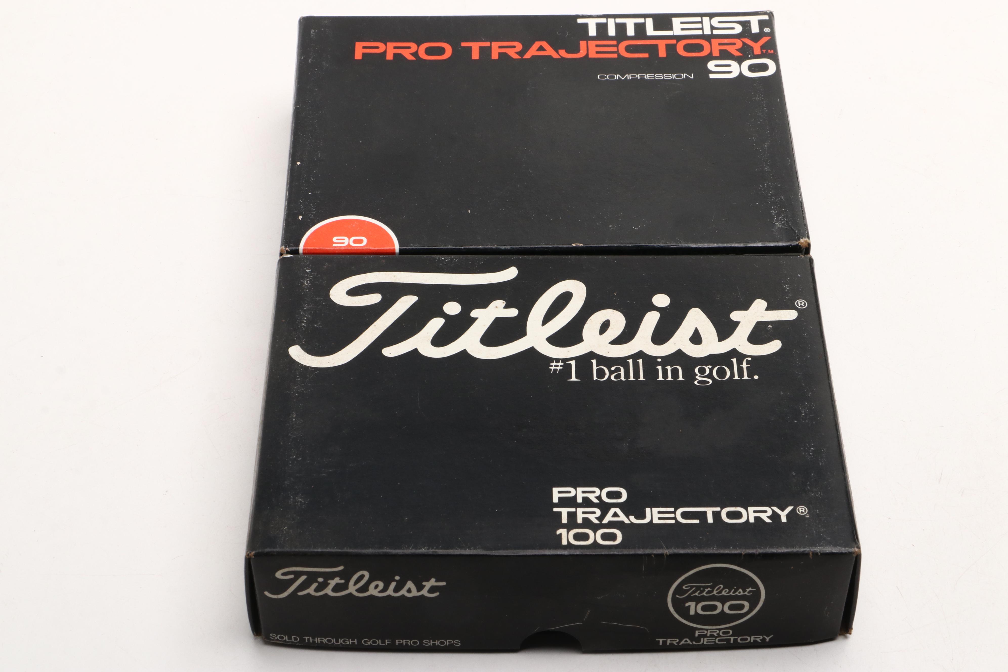Titleist "Pro-Trajectory" and "Acushnet" Golf Balls with More