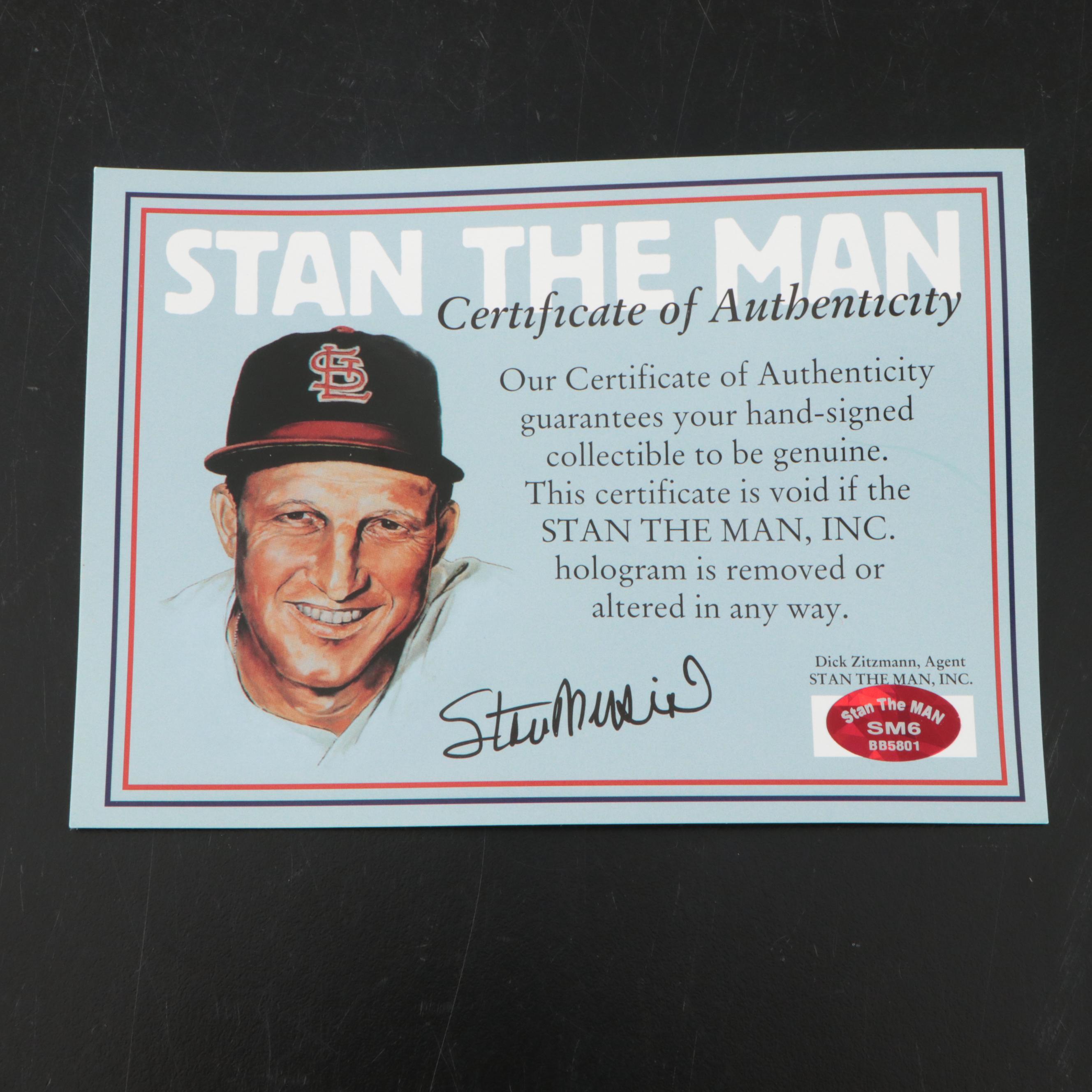 Stan Musial Signed St. Louis Cardinals Majestic Baseball Jersey