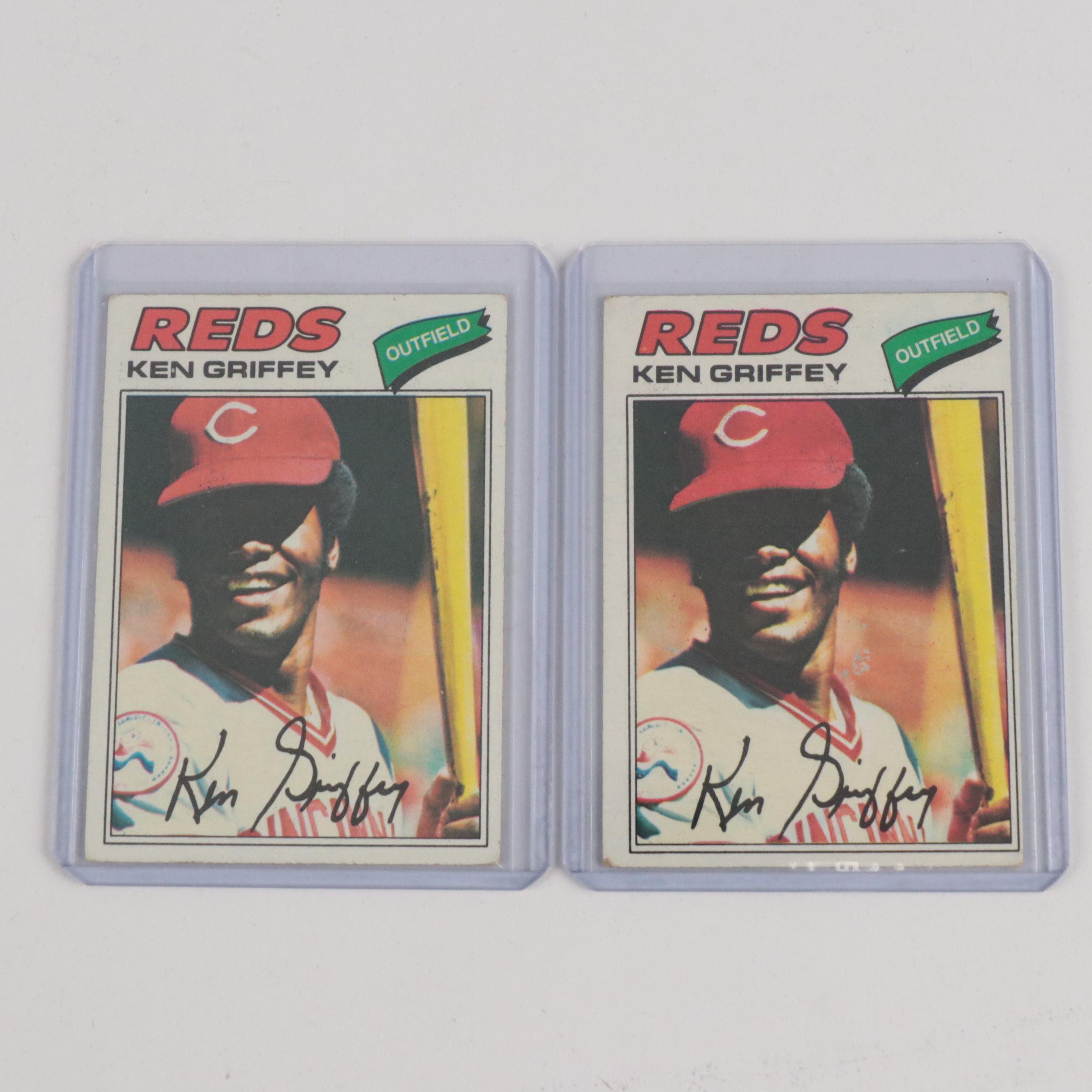 Topps Baseball Cards Featuring Hank Aaron, Reggie Jackson, and More, 1960s–1970s