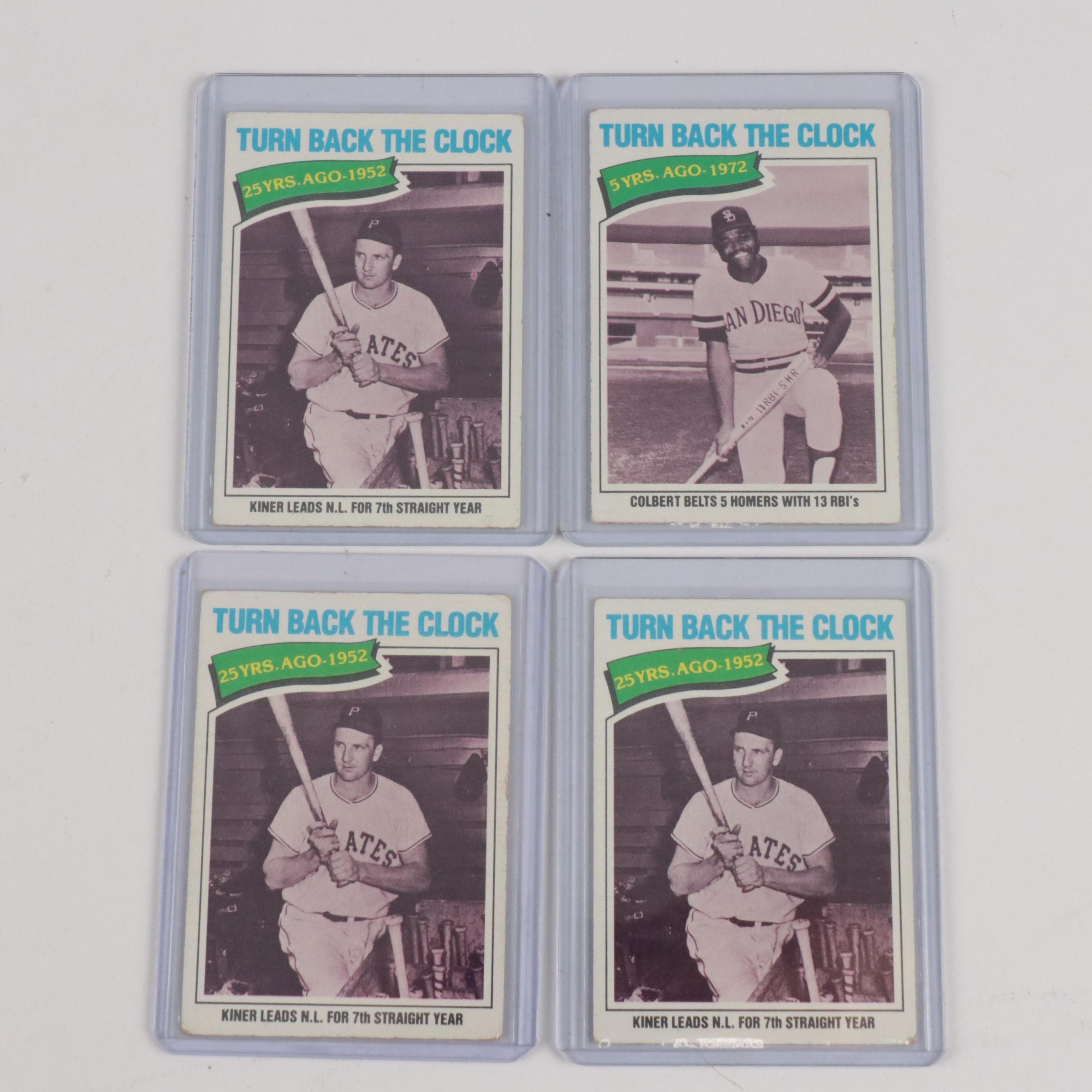 Topps Baseball Cards Featuring Hank Aaron, Reggie Jackson, and More, 1960s–1970s