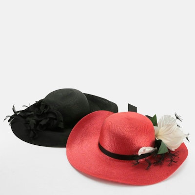 Gabriel Amar for Frank Olive and Other Wide Brim Hats with Boxes