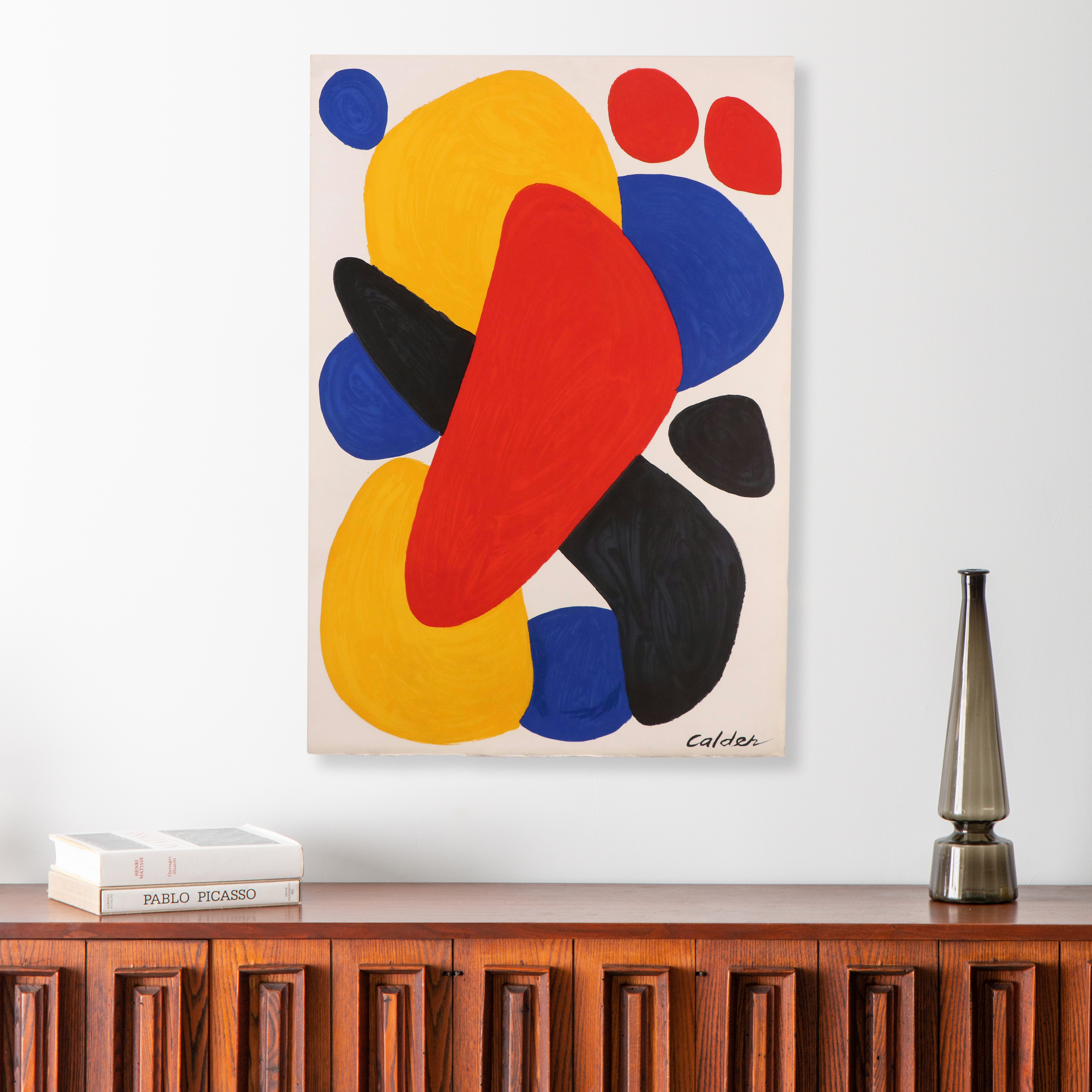 Alexander Calder Color Lithograph "Boomerang," 1974