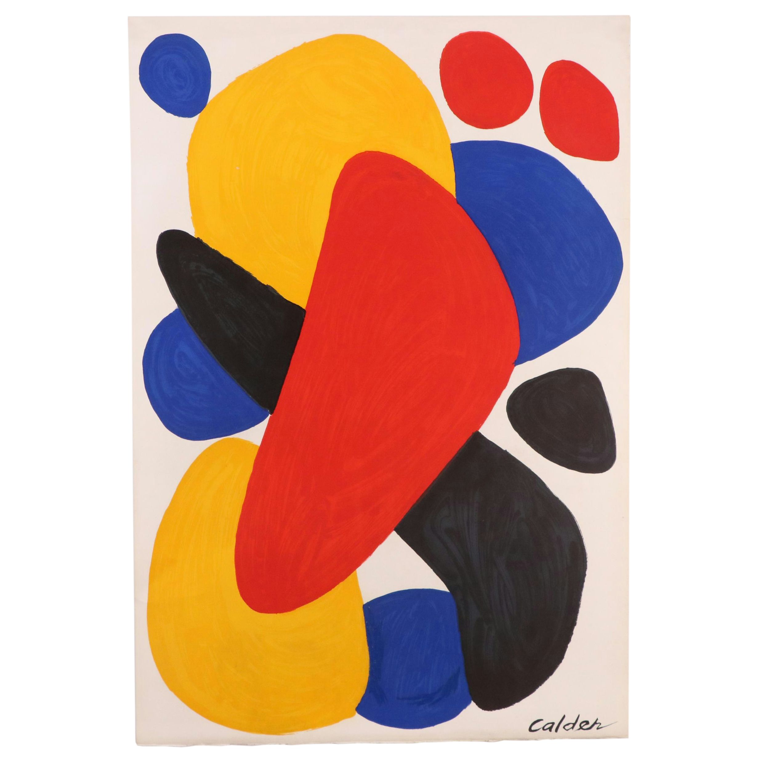 Alexander Calder Color Lithograph "Boomerang," 1974