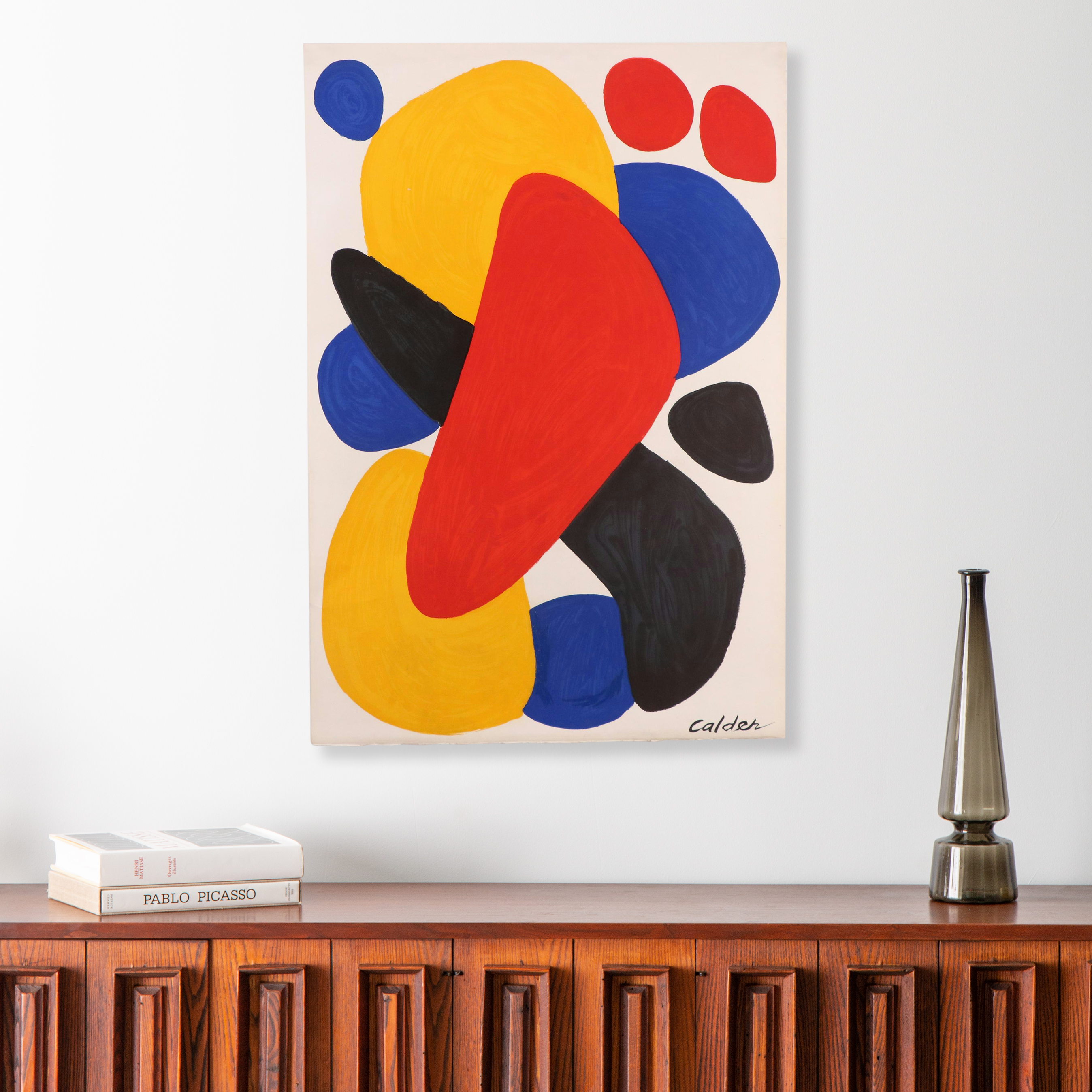 Alexander Calder Color Lithograph "Boomerang," 1974