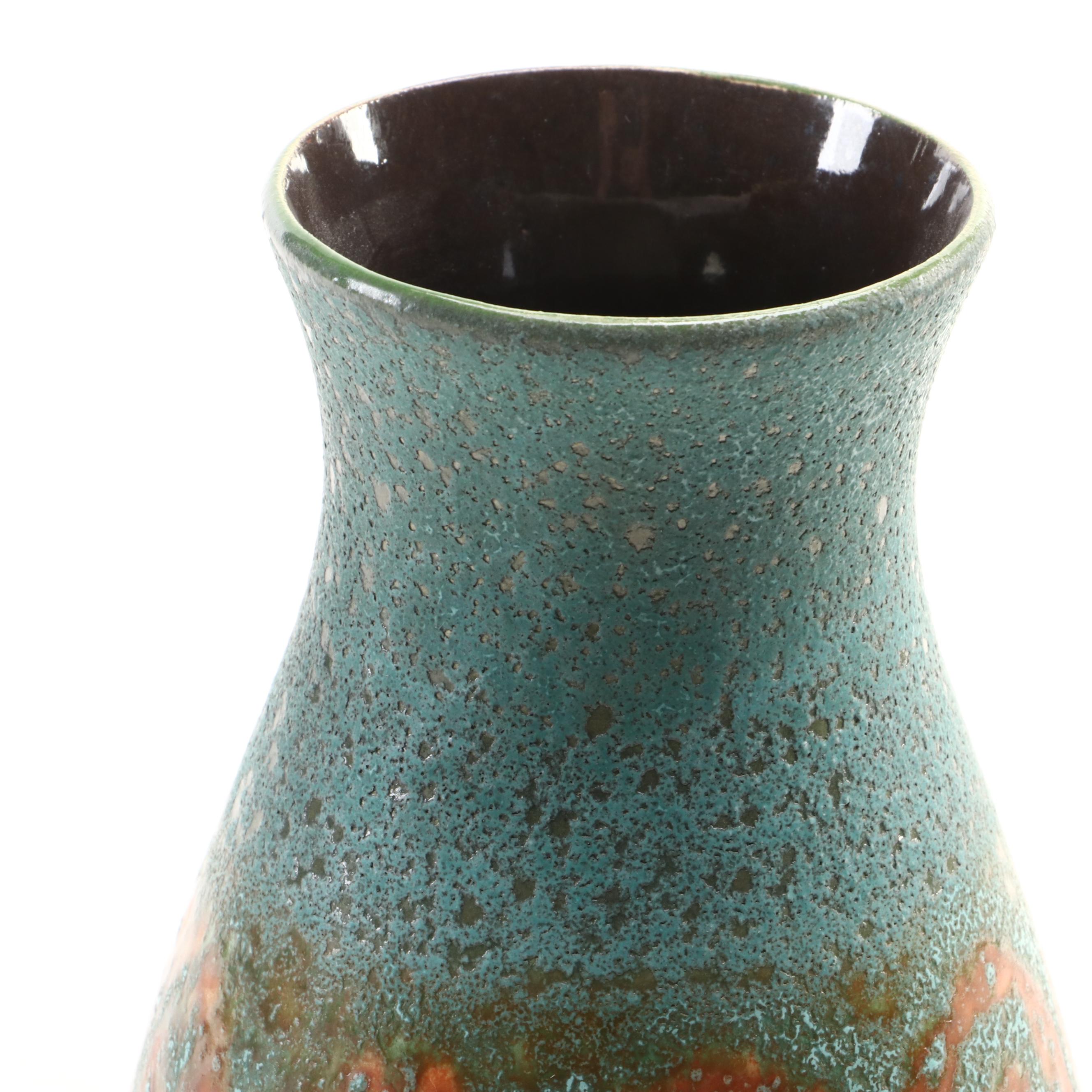 West German Mid Century Modern Art Pottery Vase, Mid to Late 20th Century