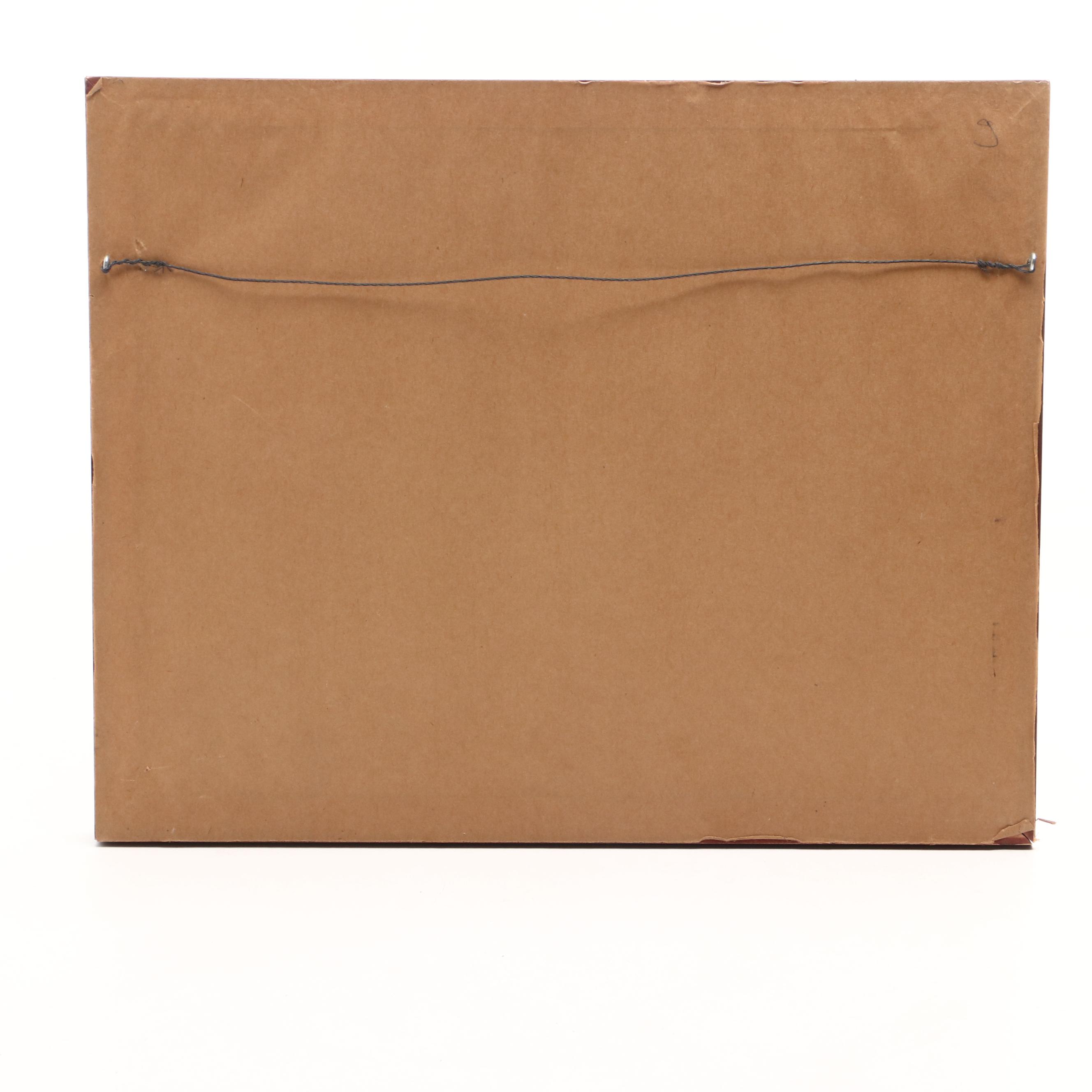 1983 Baseball Hall Of Fame Print Featuring "Happy" Chandler, Sandy Koufax, More