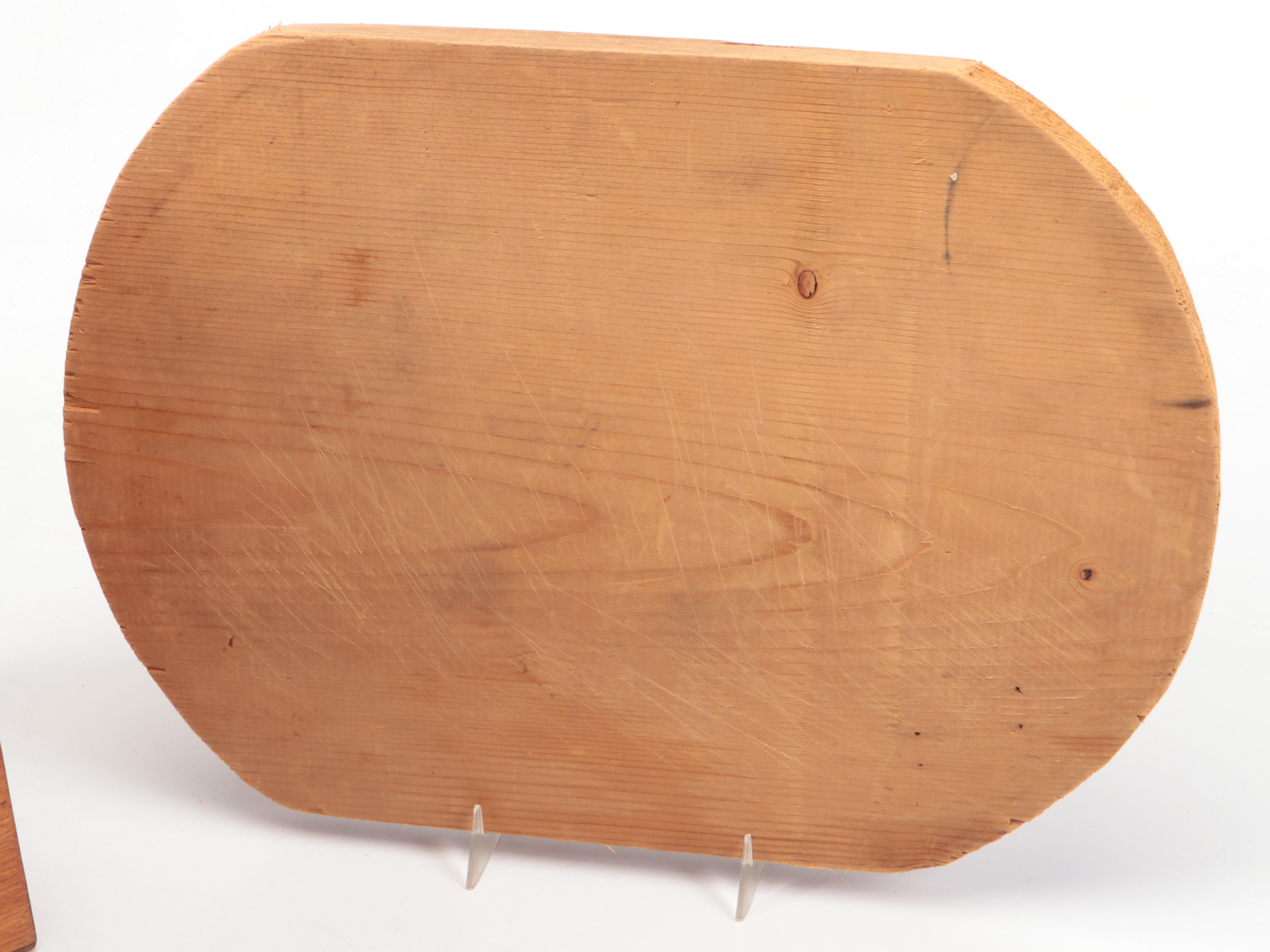 Wm. H Haskell Wood Nut Box with Faux Leather Box and More