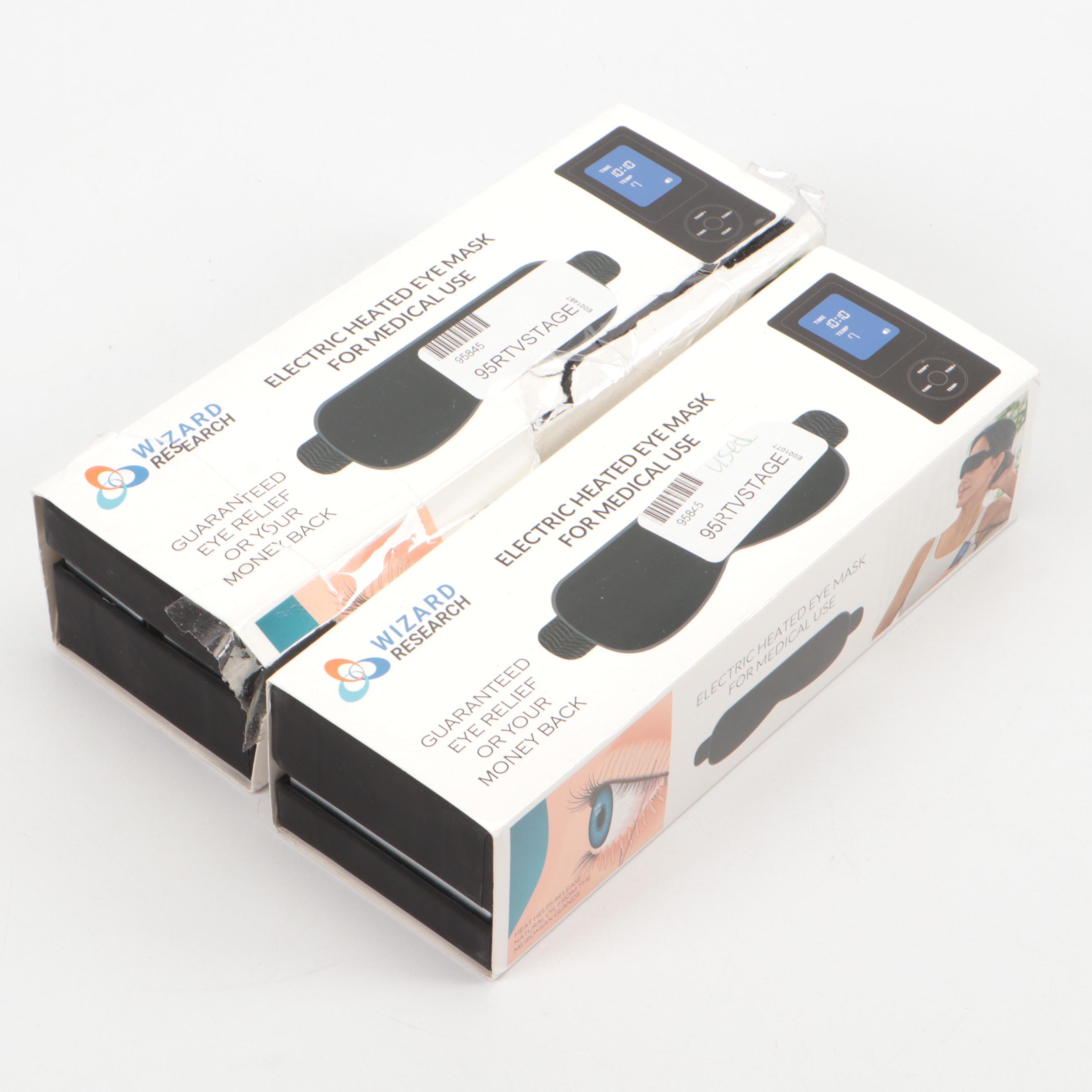 Wizard Research Dry Eye Relief Heated Eye Masks in Box