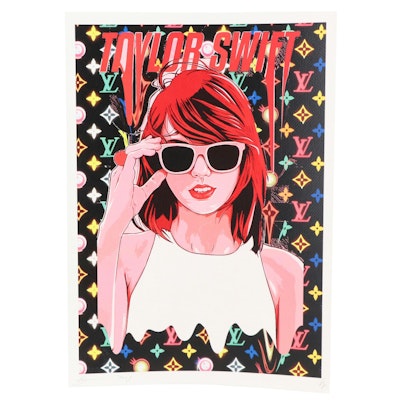 Death NYC Pop Art Graphic Print Featuring Taylor Swift, 2023