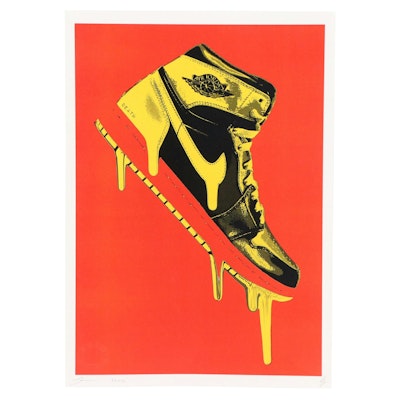 Death NYC Pop Art Graphic of Nike Air Jordan Money Drip, 21st Century