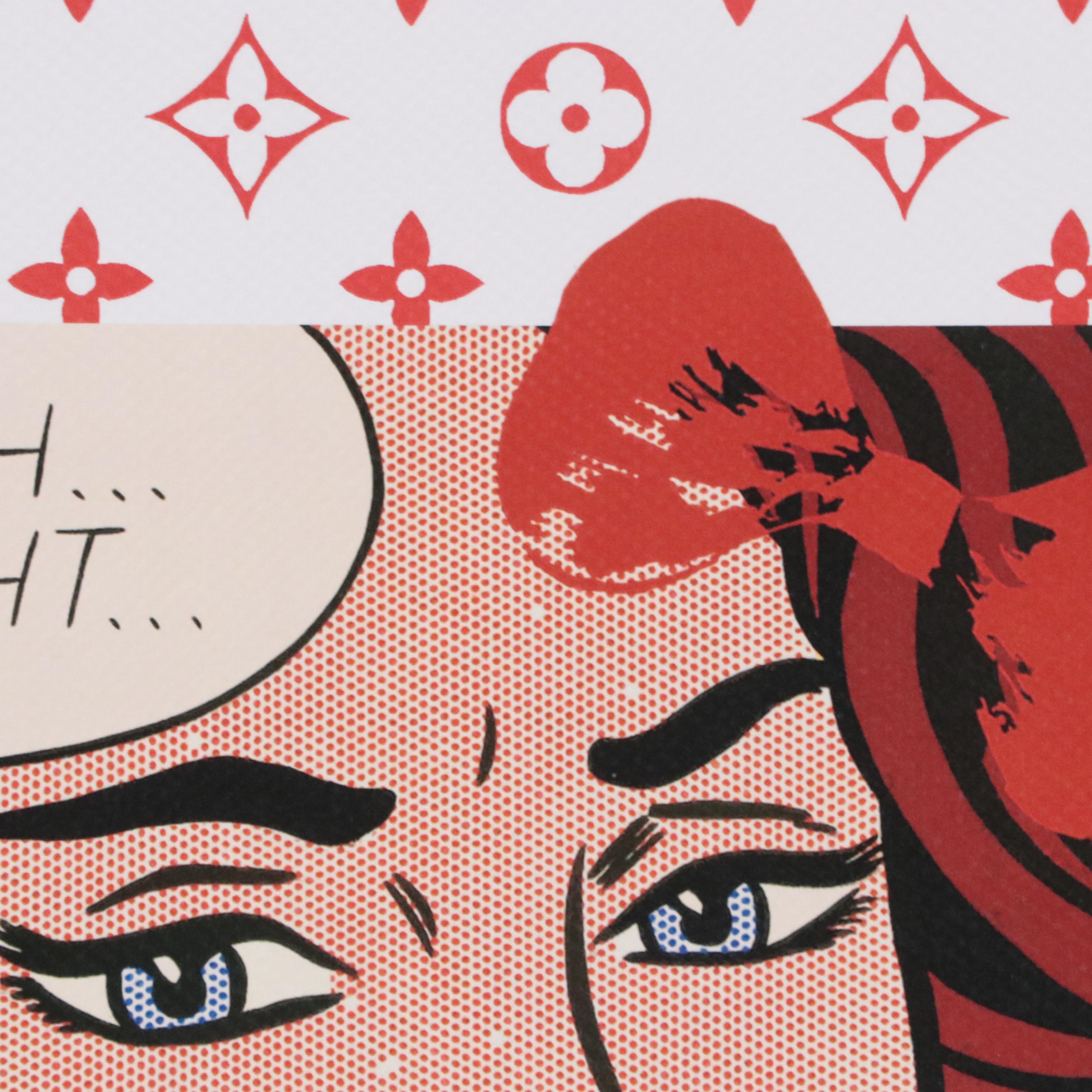 Death NYC Pop Art Graphic Print of Roy Lichtenstein x Louis Vuitton, 2023