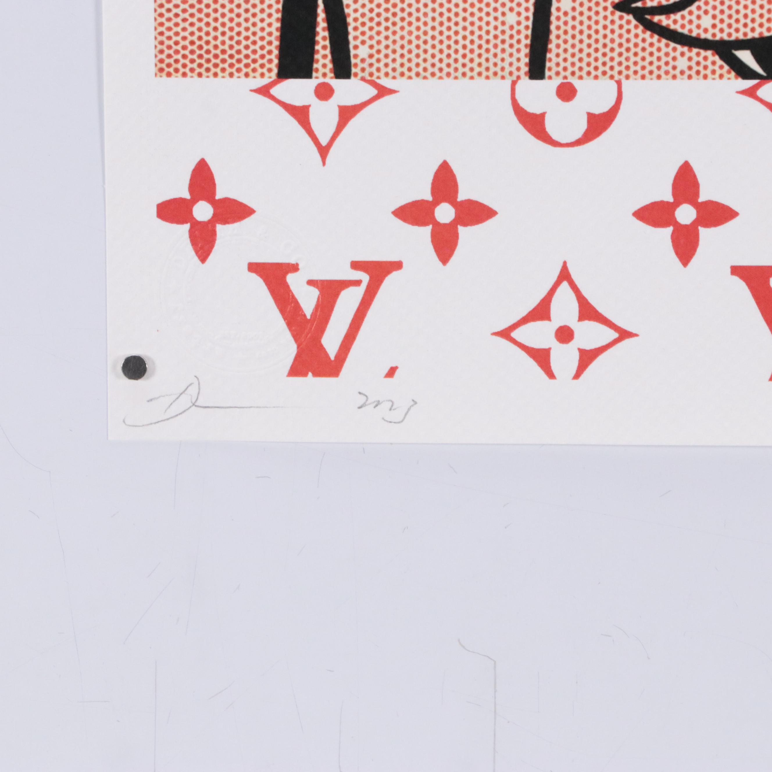 Death NYC Pop Art Graphic Print of Roy Lichtenstein x Louis Vuitton, 2023