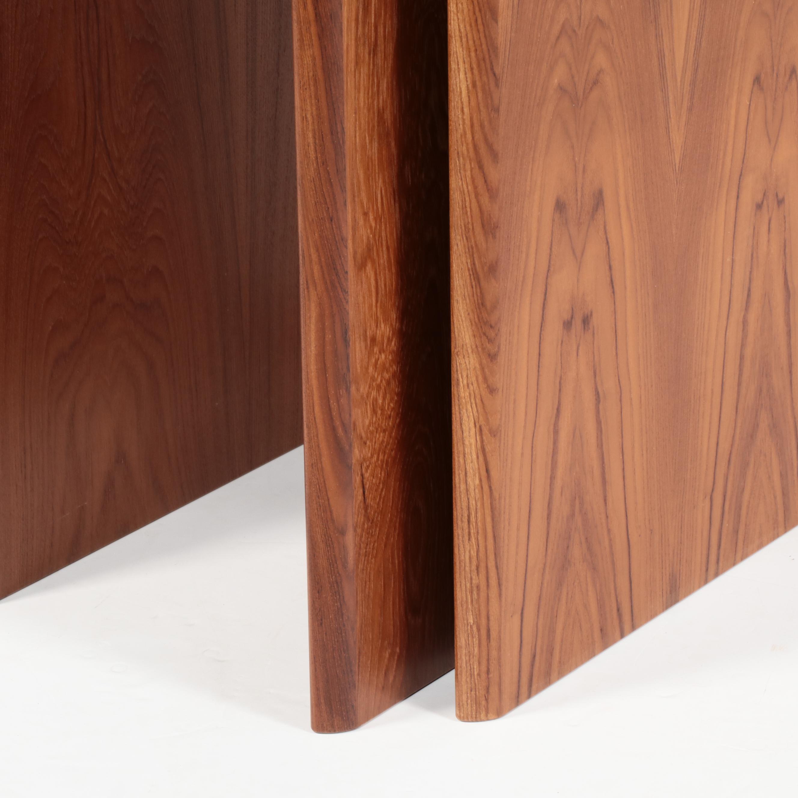 Trekanten Danish Modern Teak and Glass Dining Table from Furniture by Otmar