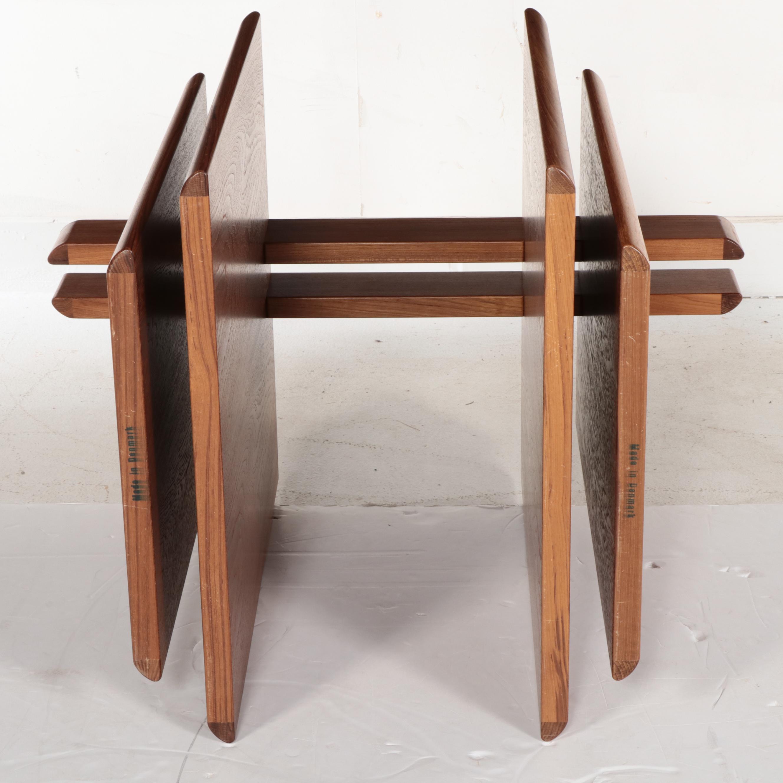 Trekanten Danish Modern Teak and Glass Dining Table from Furniture by Otmar