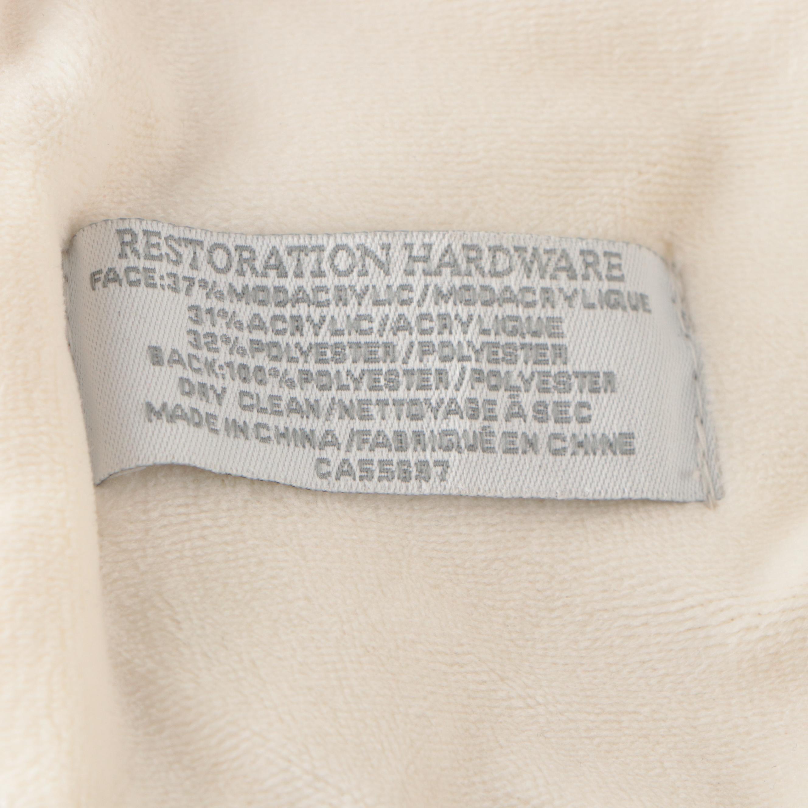 Adrienne Landau Faux Chinchilla Fur & Restoration Hardware Plush Throw Blankets