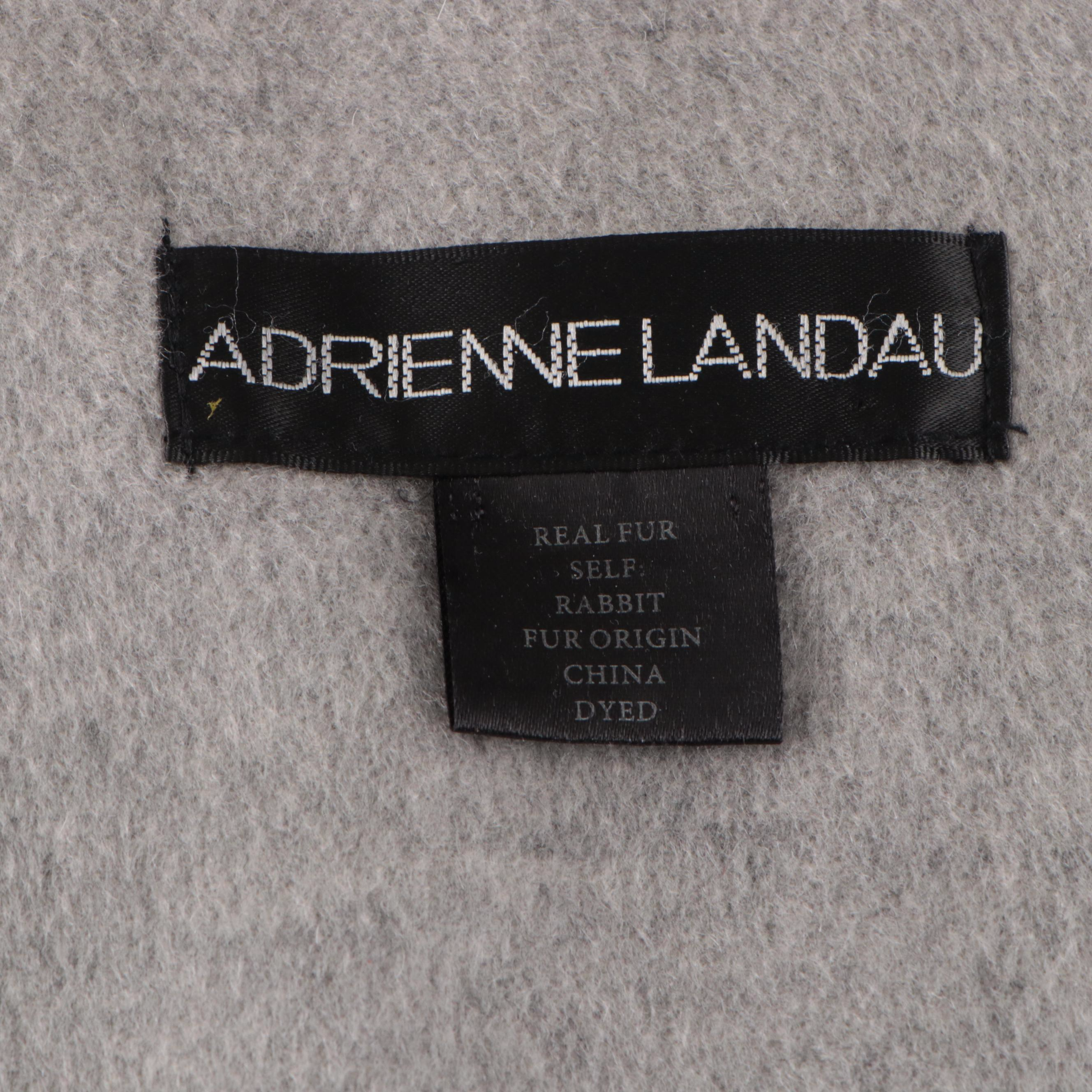 Adrienne Landau Faux Chinchilla Fur & Restoration Hardware Plush Throw Blankets