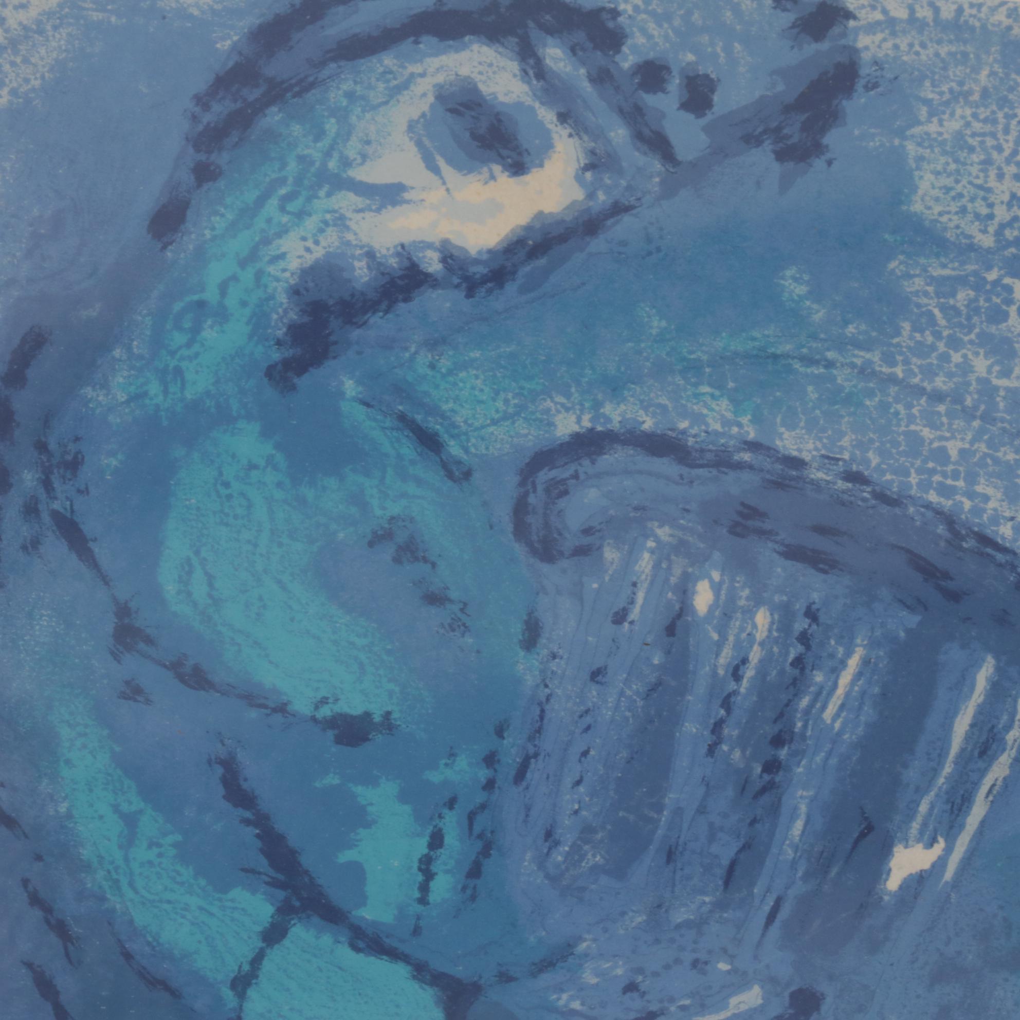 Marc Chagall Color Lithograph Front Cover From "Verve," 1956