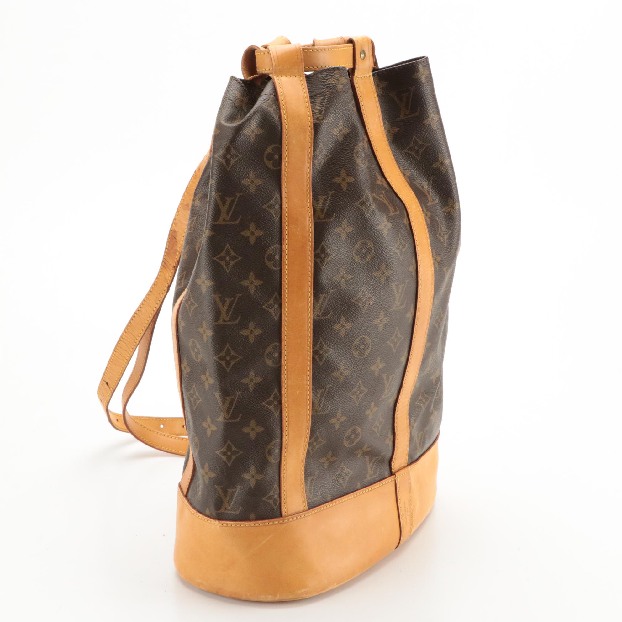Louis Vuitton Randonnée GM Backpack Bag in Monogram Canvas with Pouch