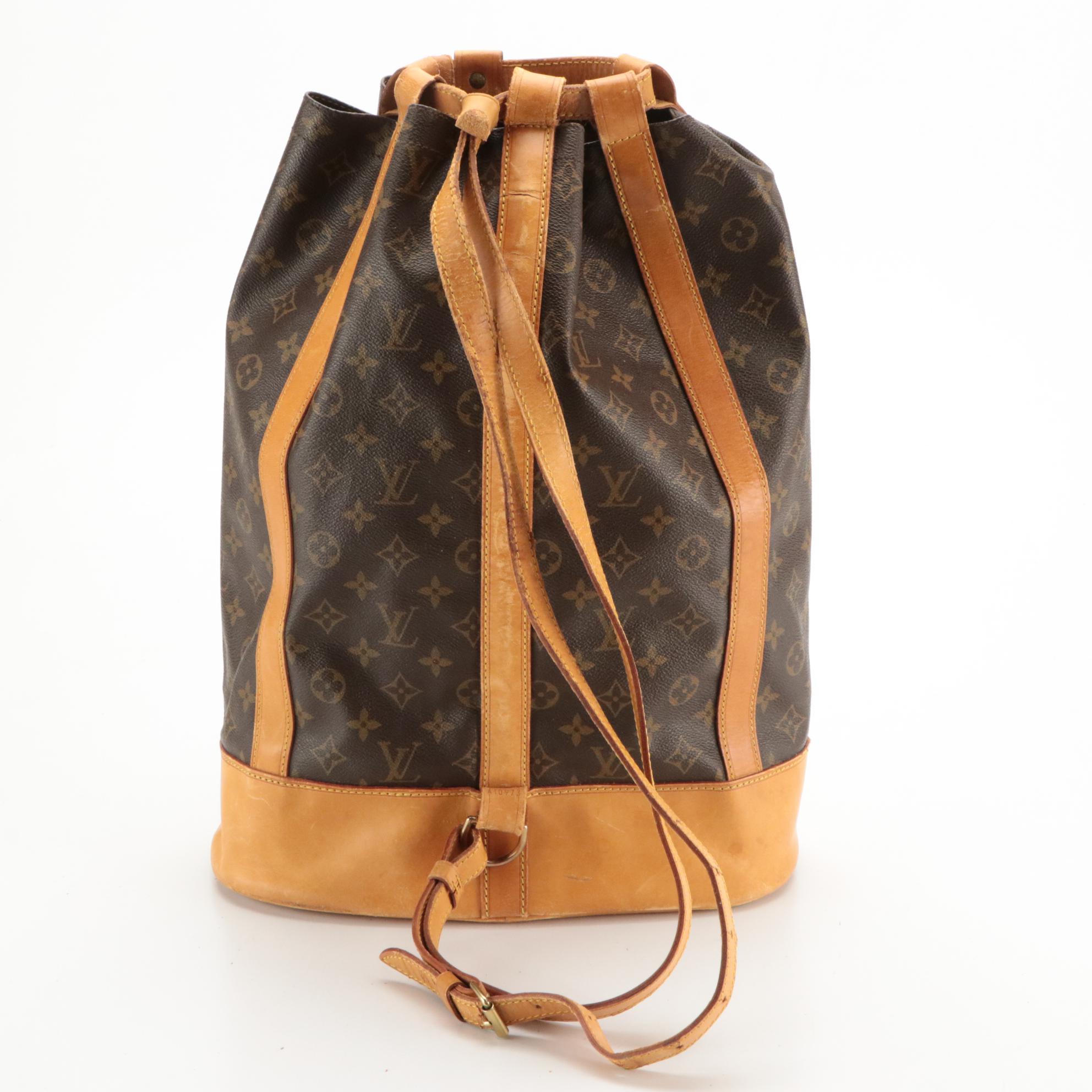 Louis Vuitton Randonnée GM Backpack Bag in Monogram Canvas with Pouch