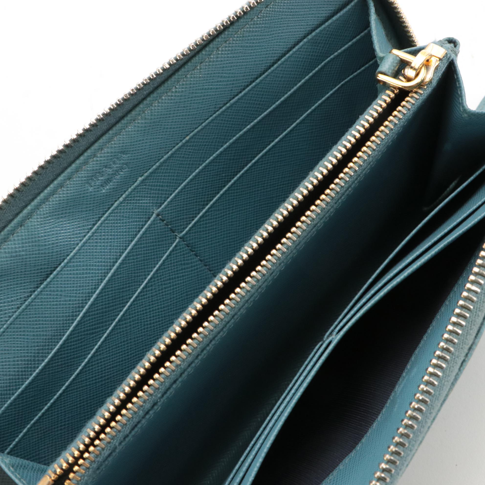 Prada Zip-Around Wallet in Saffiano Leather