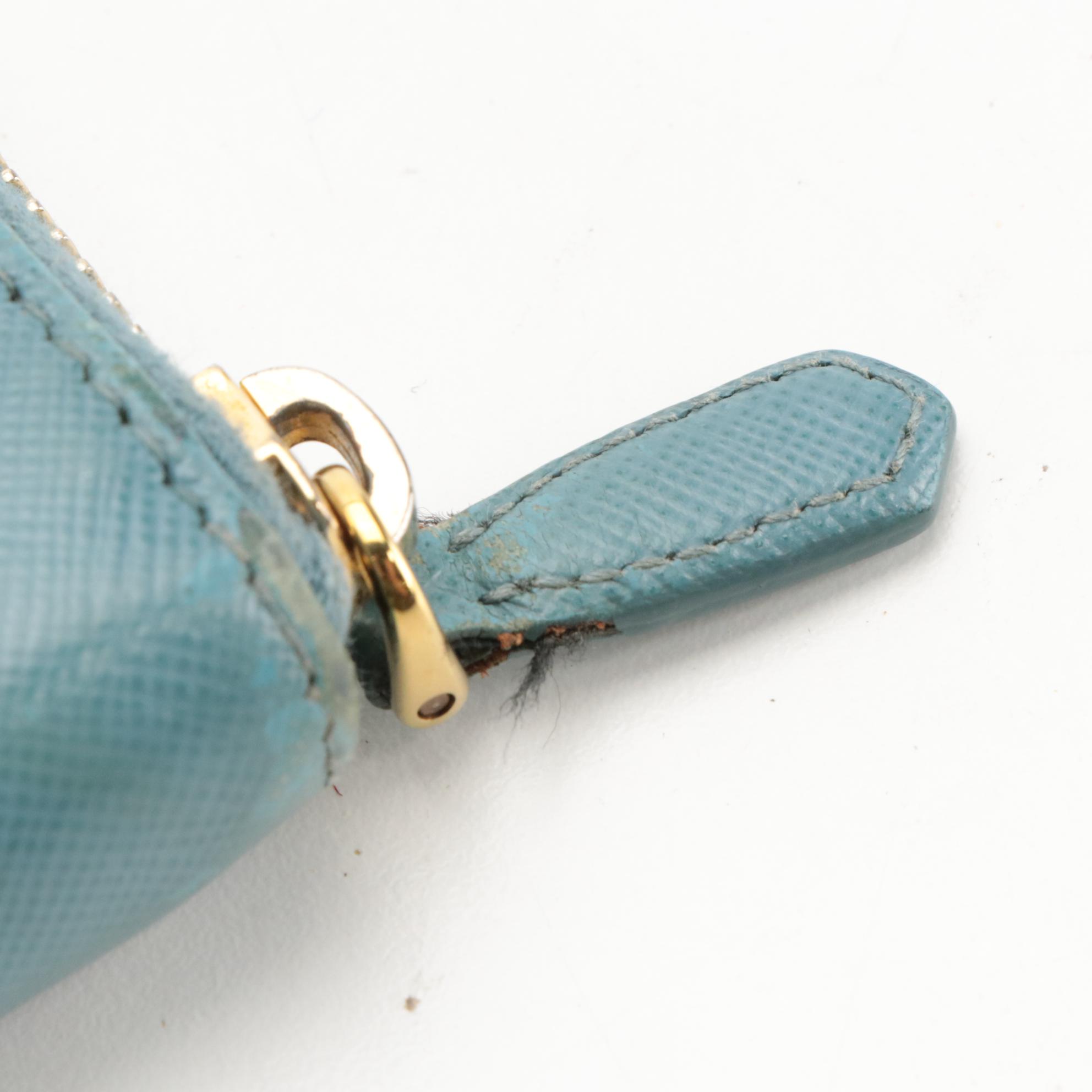 Prada Zip-Around Wallet in Saffiano Leather