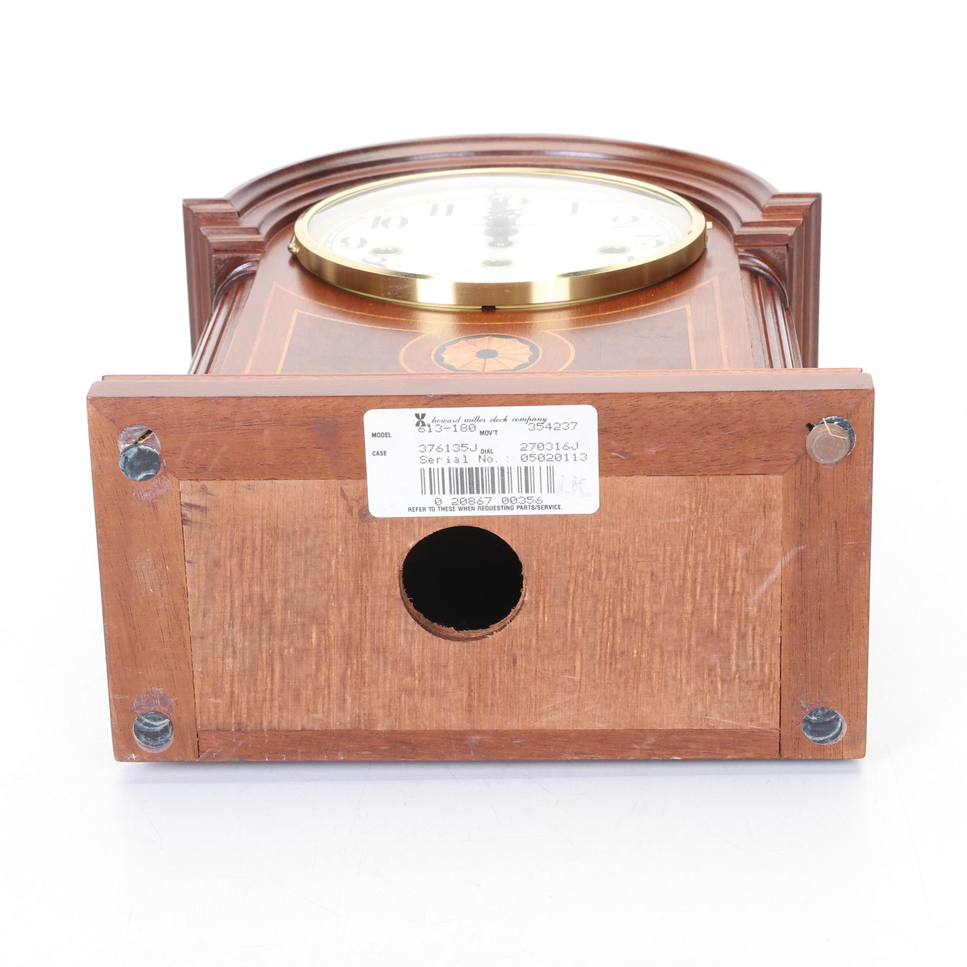 Howard Miller Two Jewels Mantel Clock, 1989