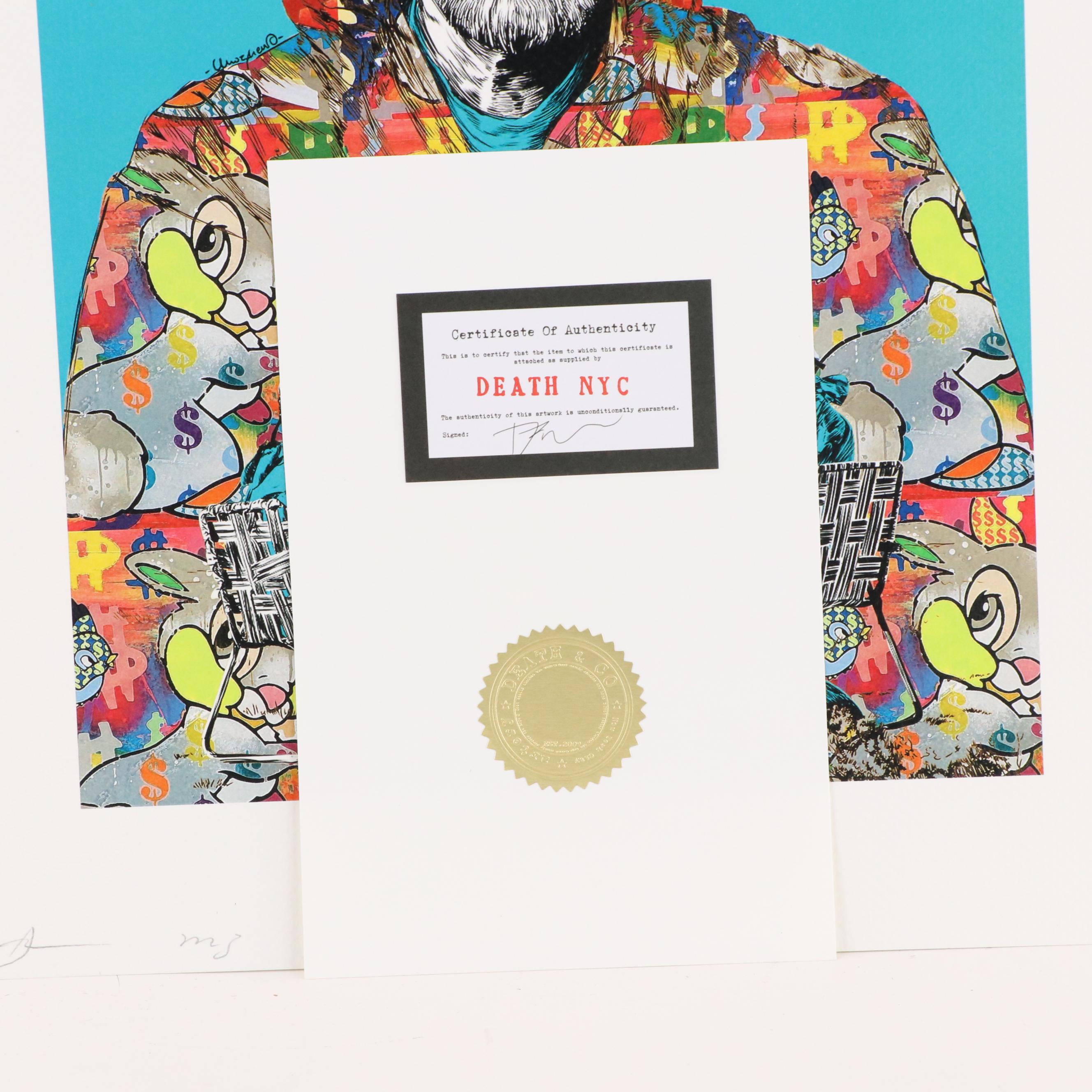 Death NYC Pop Art Graphic Print of Walter White Breaking Bad x Thumper