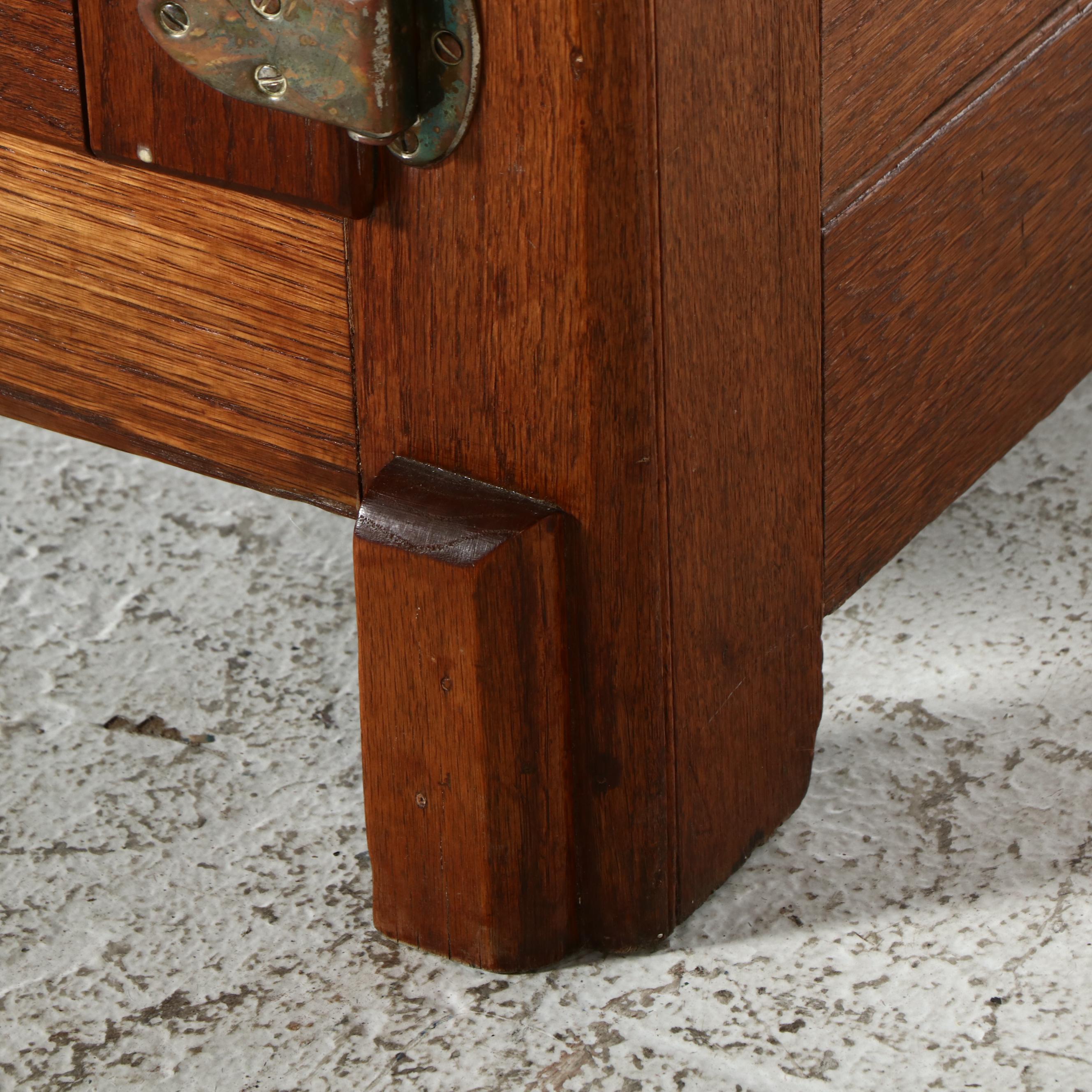 Oak Ice Box Cabinet, Early 20th Century