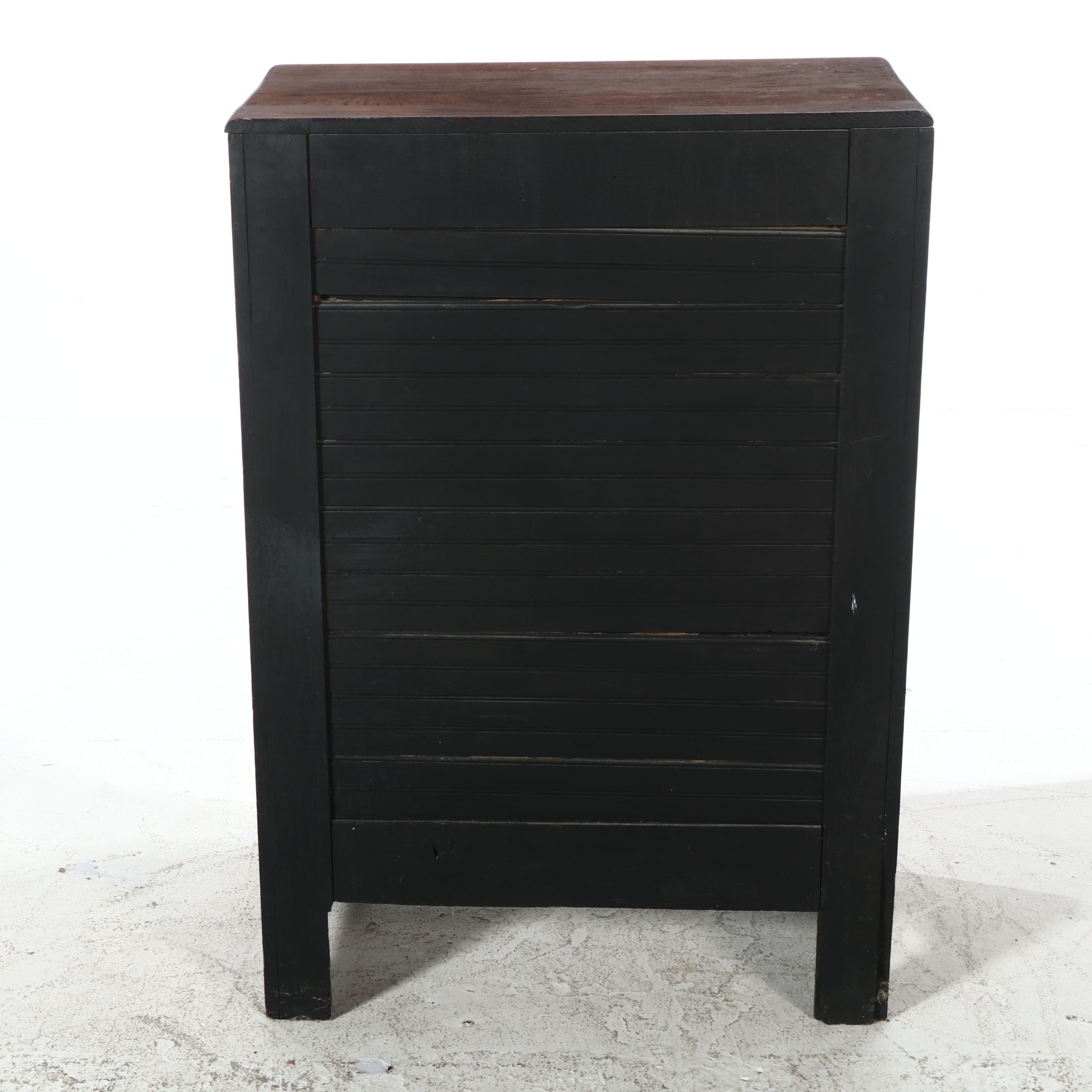 Oak Ice Box Cabinet, Early 20th Century